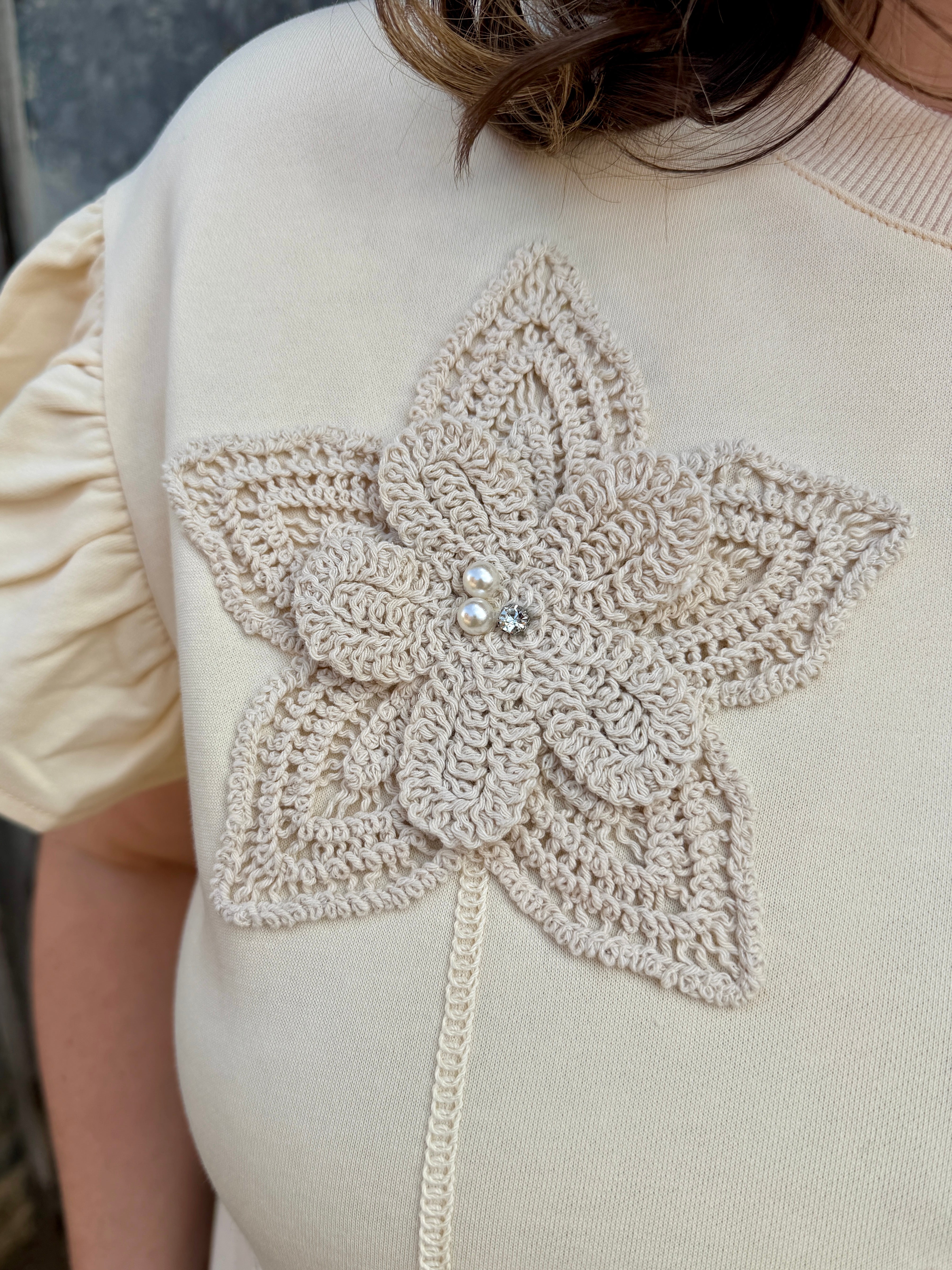 Crochet Flower Blouse