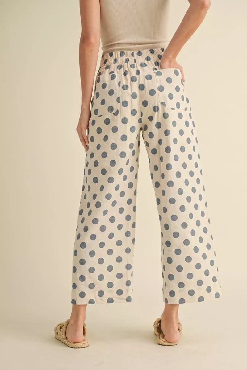 Blue Polka Dot Pants