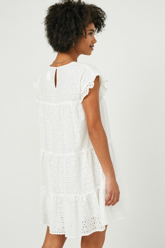 White Eyelet Dress