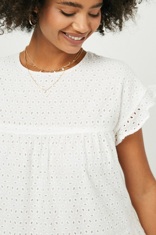 White Eyelet Dress