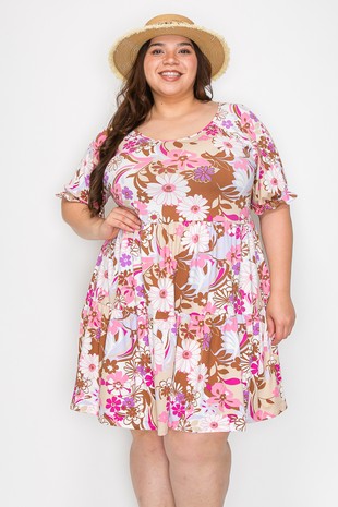 Floral Ruffle Dress