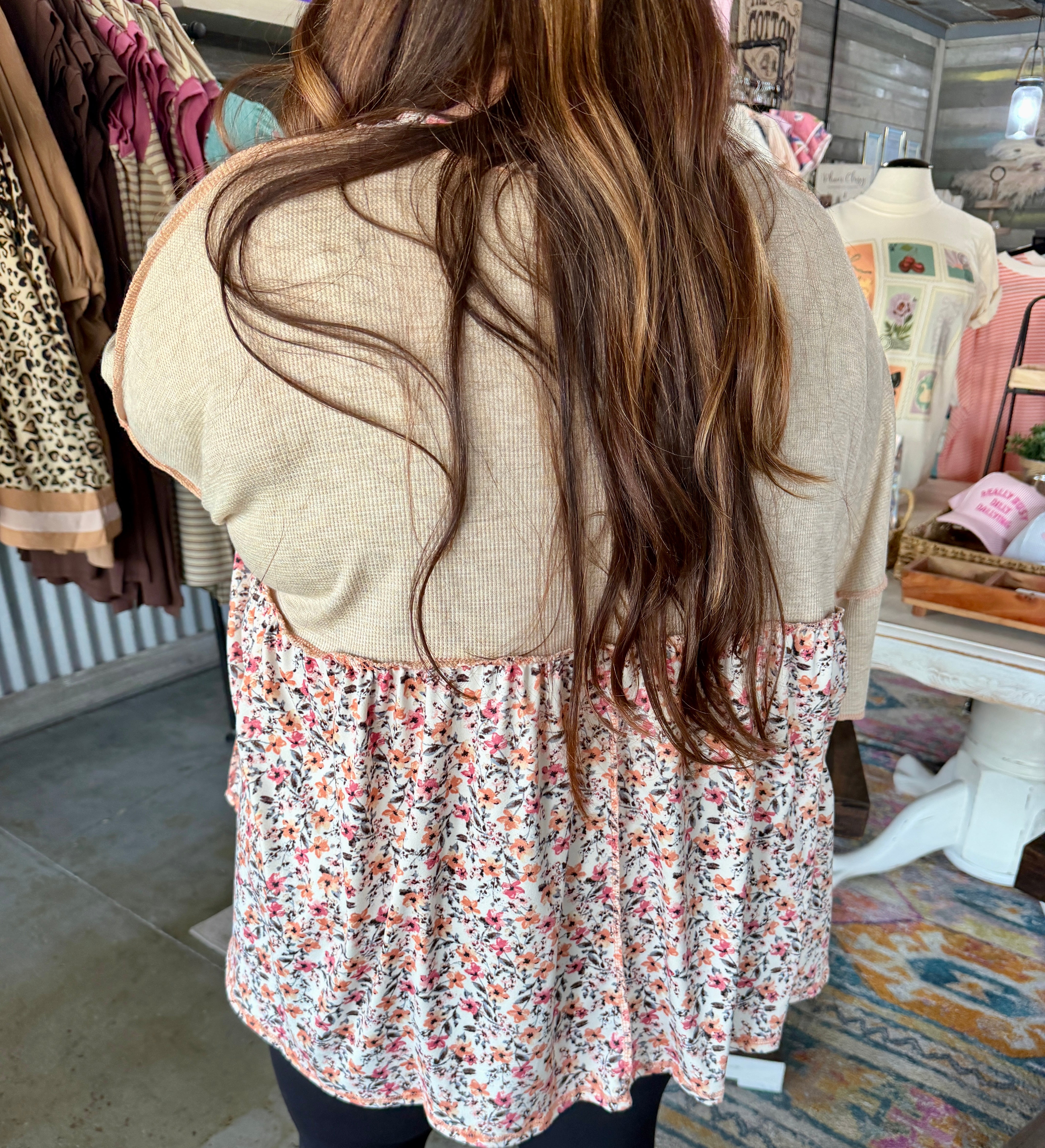 Floral Babydoll Blouse