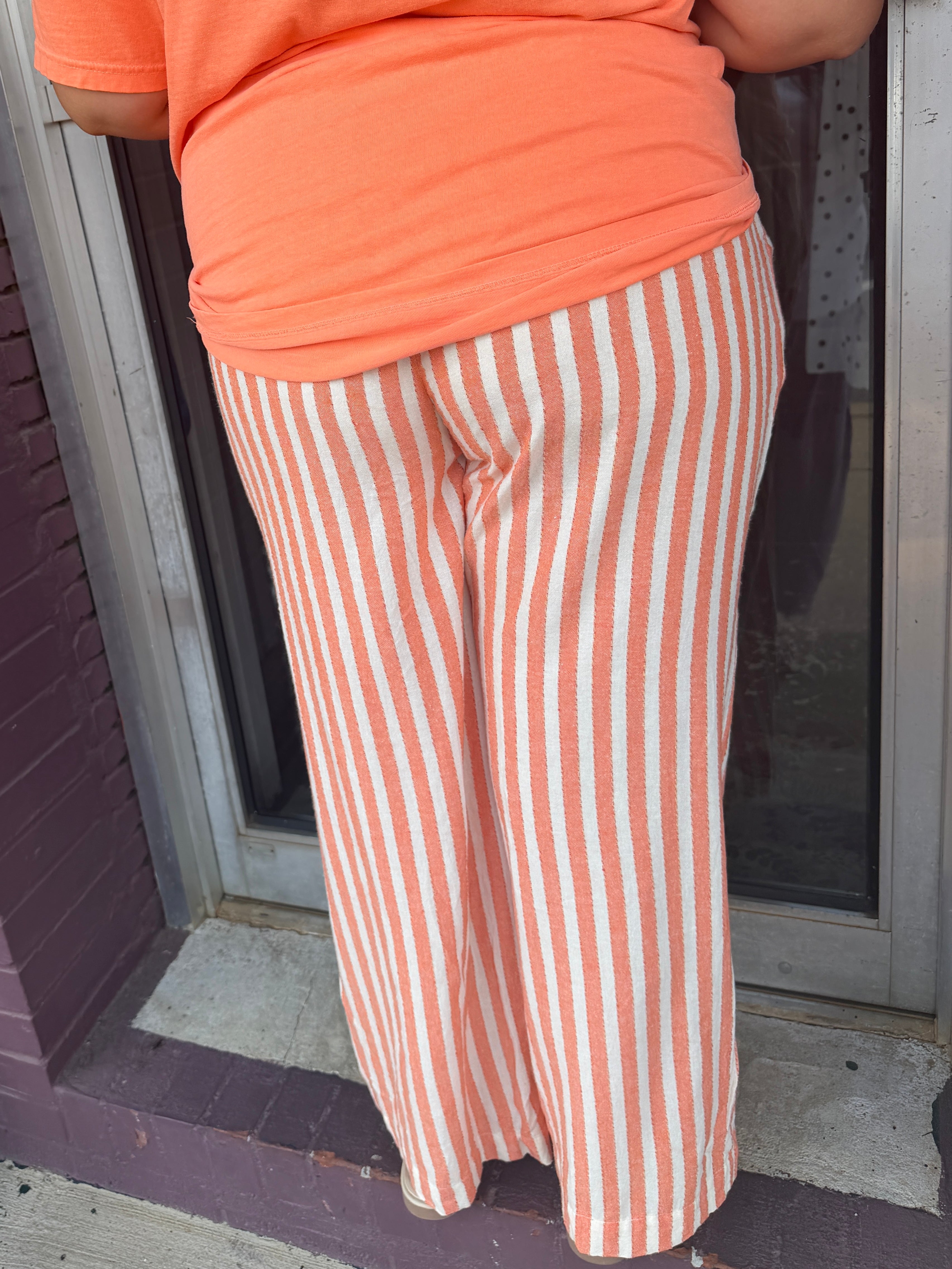 Striped Wide Leg Pants