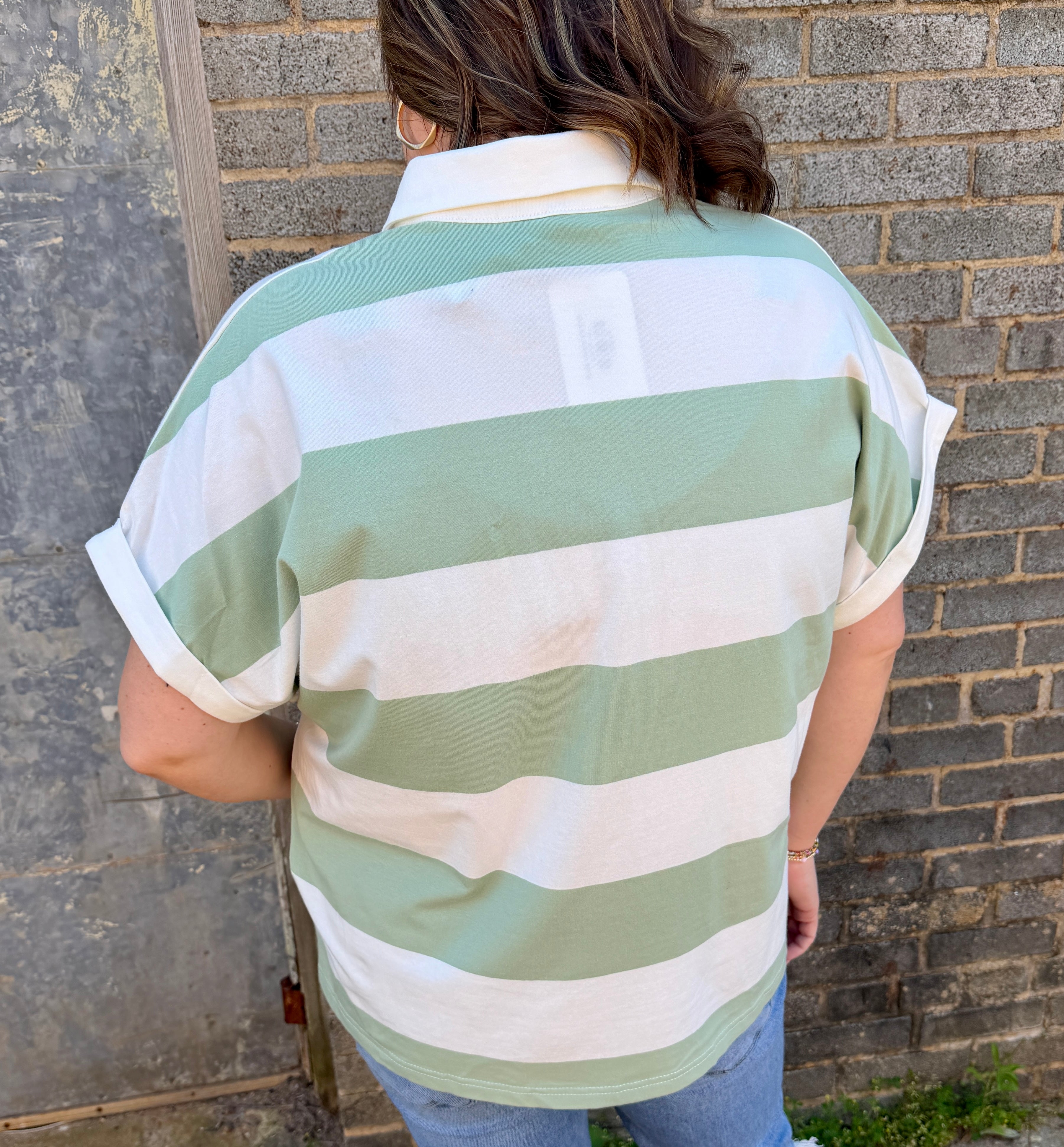 Wide Striped Blouse