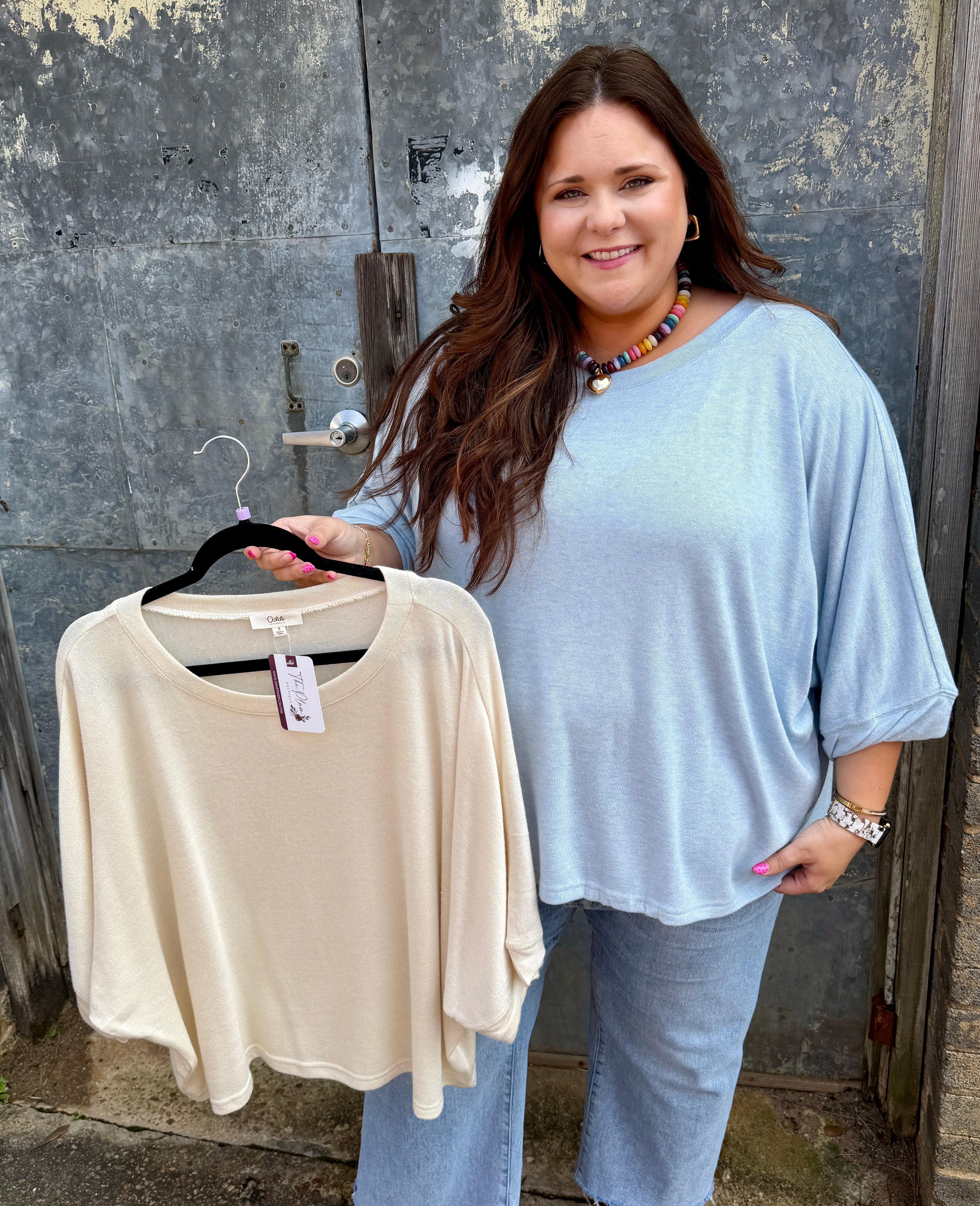 Oversized Knit Blouse