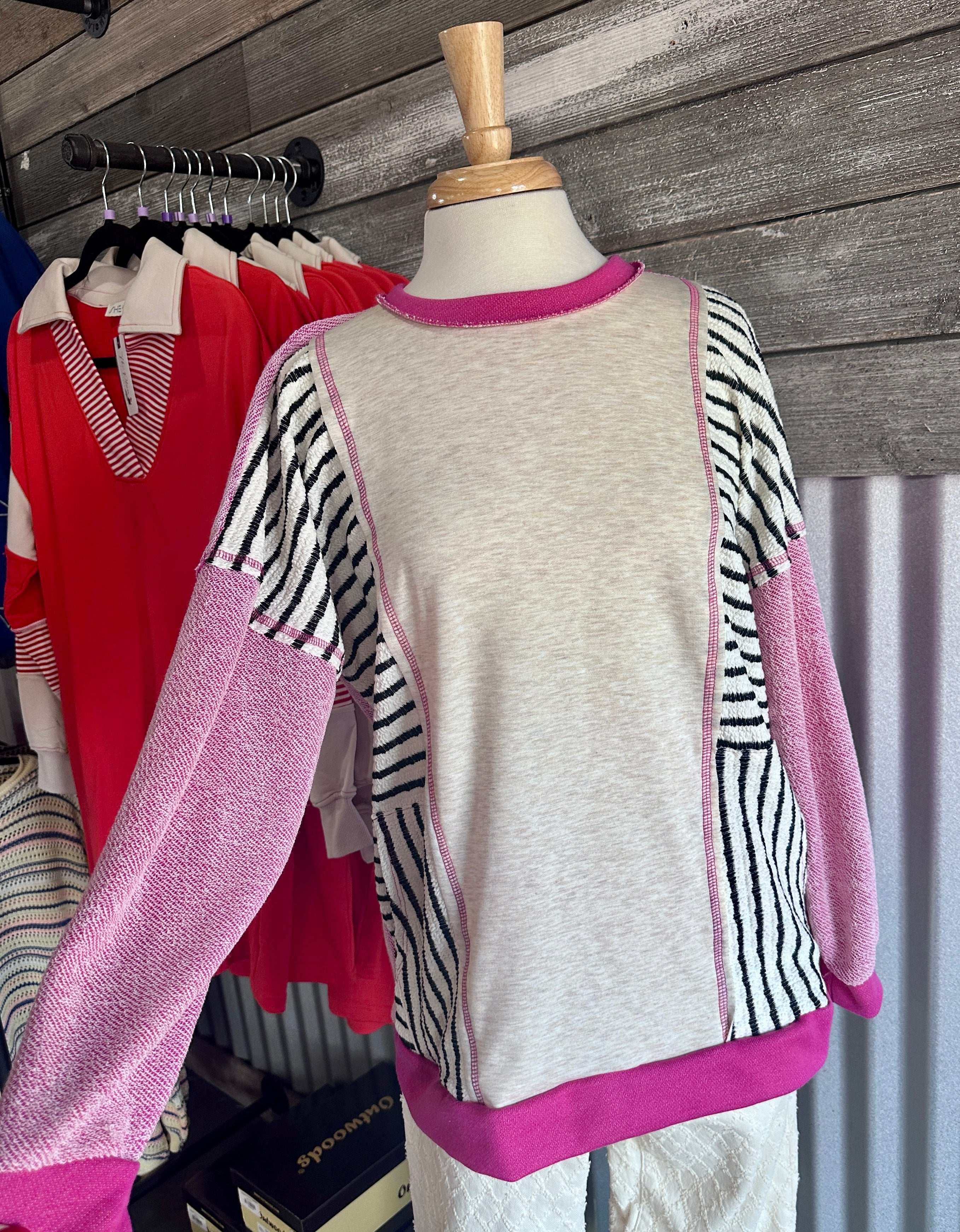 Striped Colorblock Top