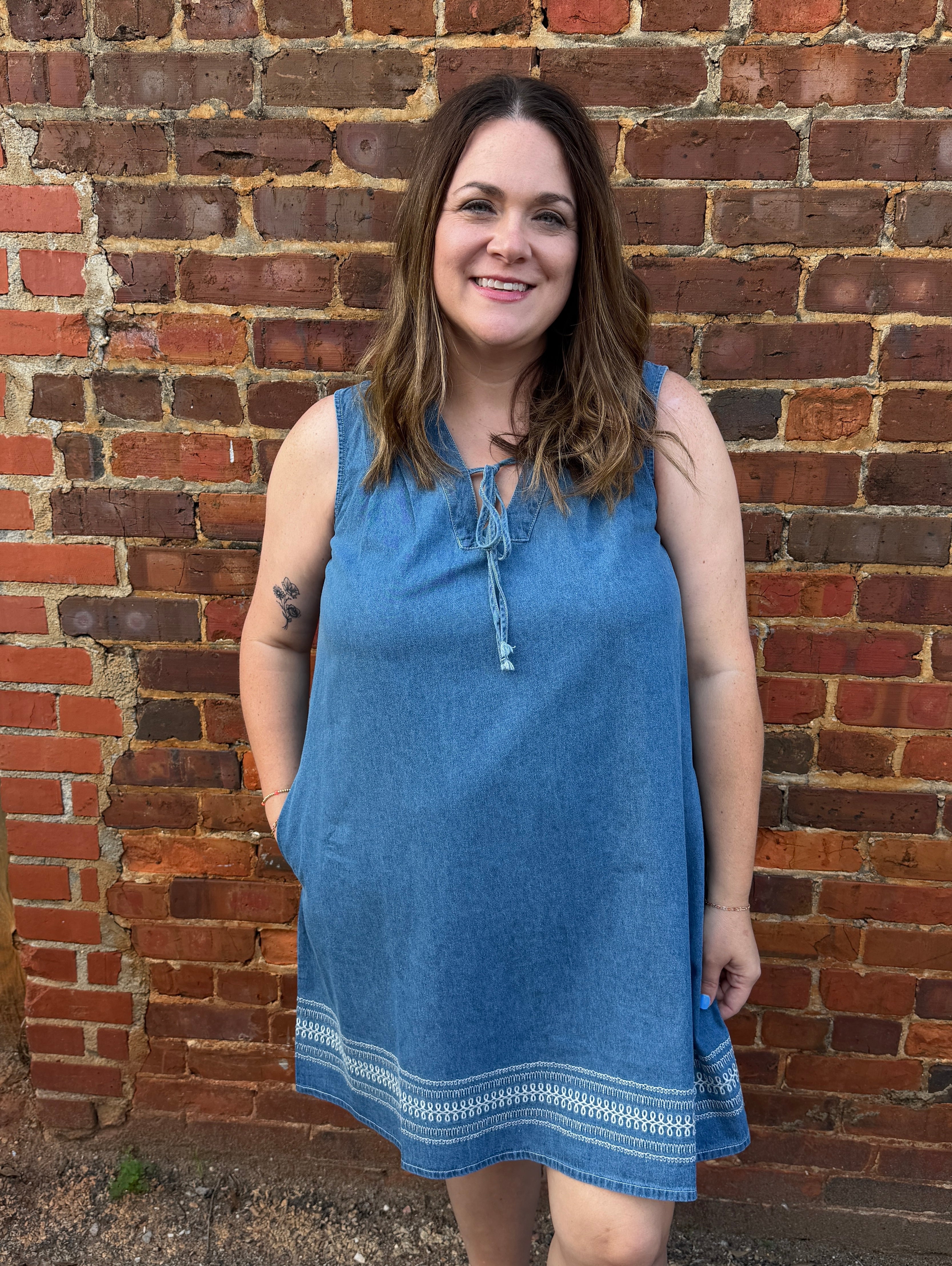Denim Sleeveless Dress
