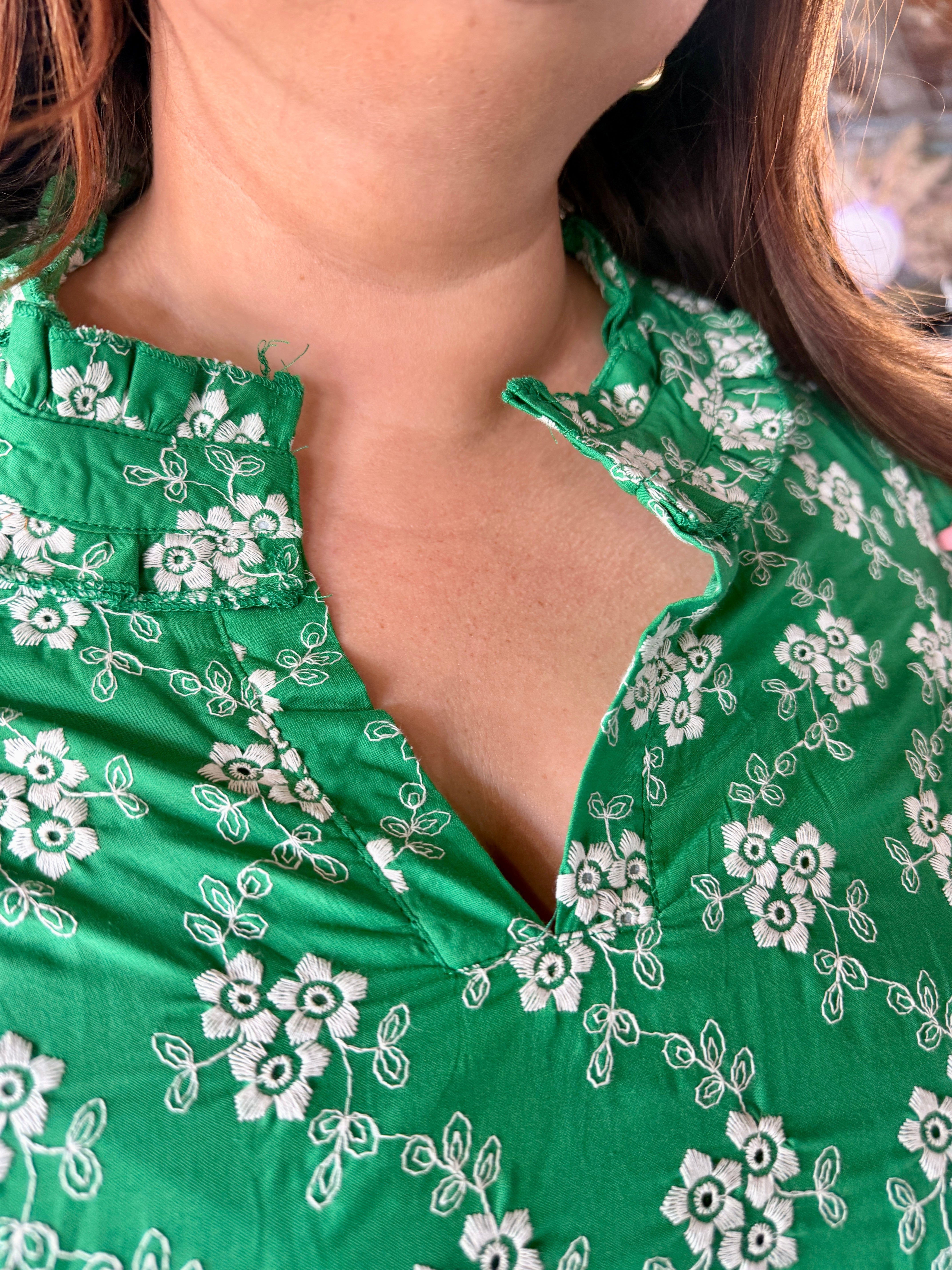 Embroidered Floral Dress