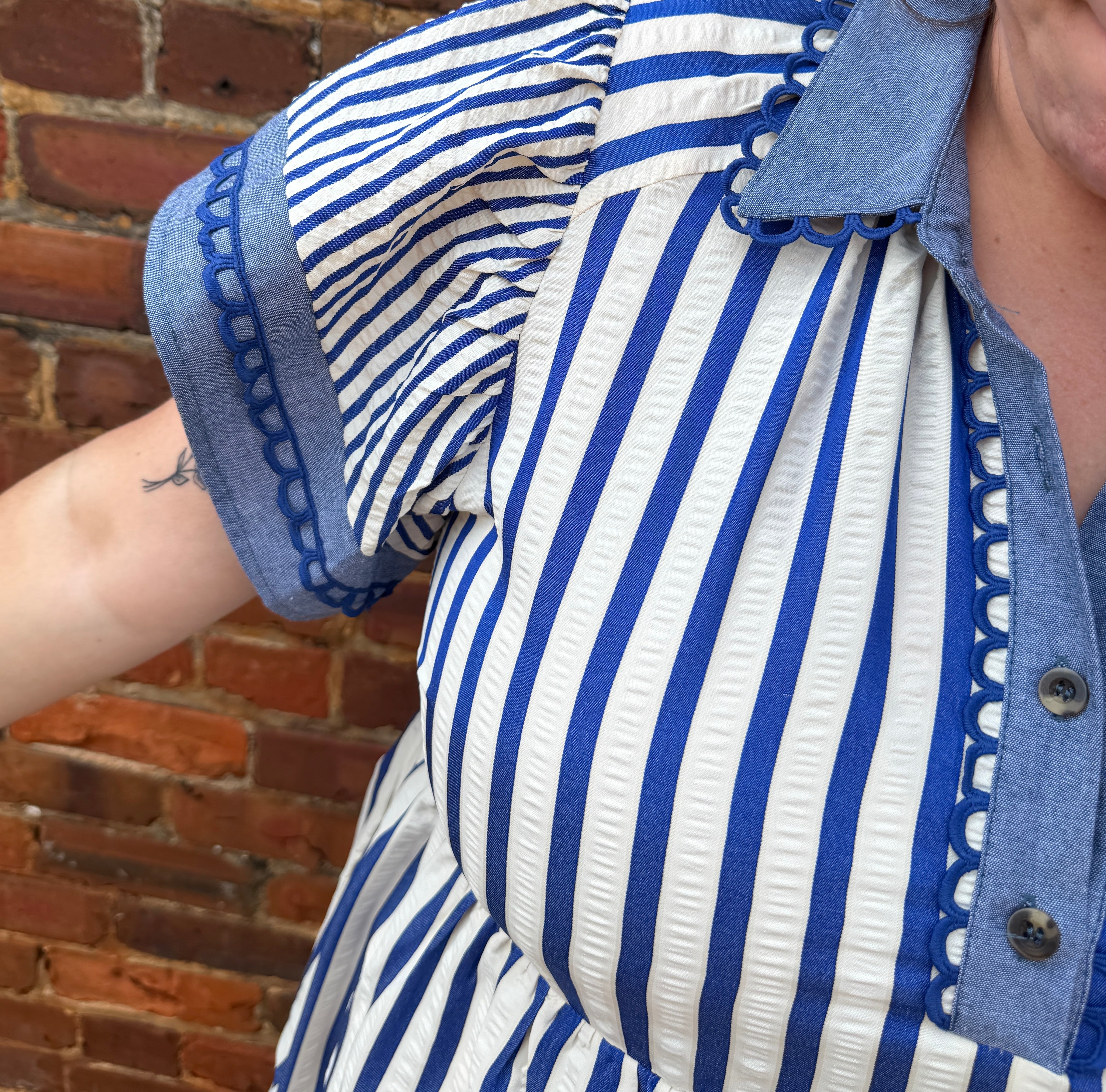 Striped Babydoll Dress