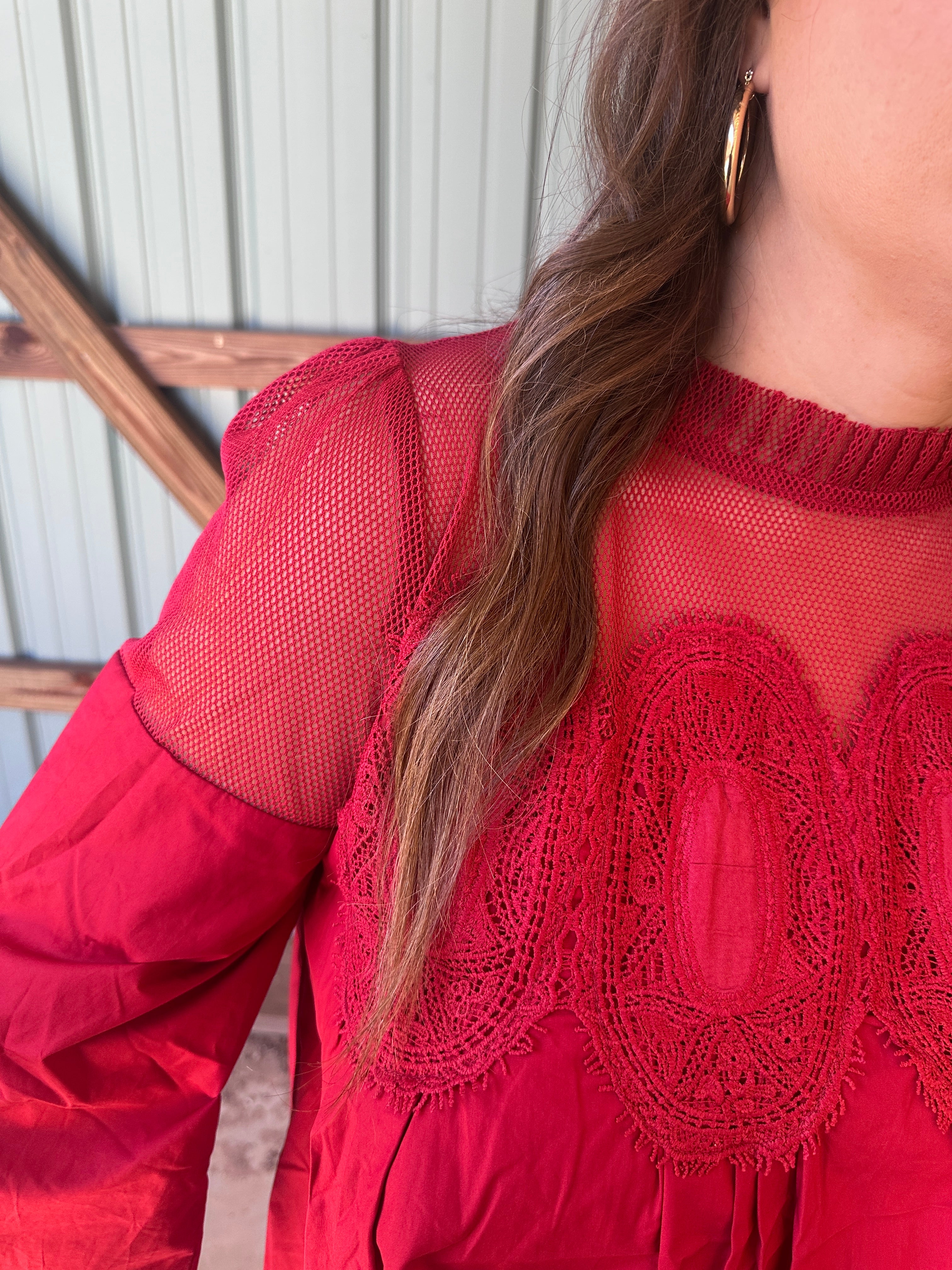Mesh Crochet Blouse