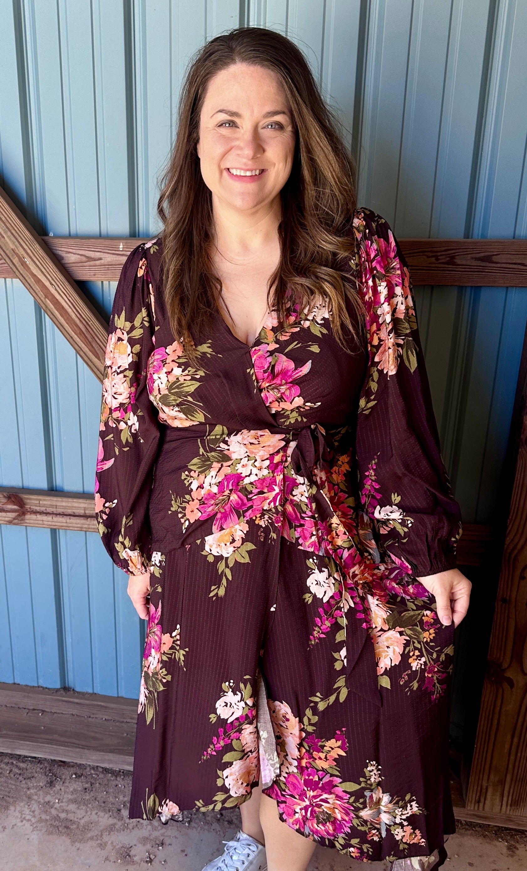Floral Wrap Dress