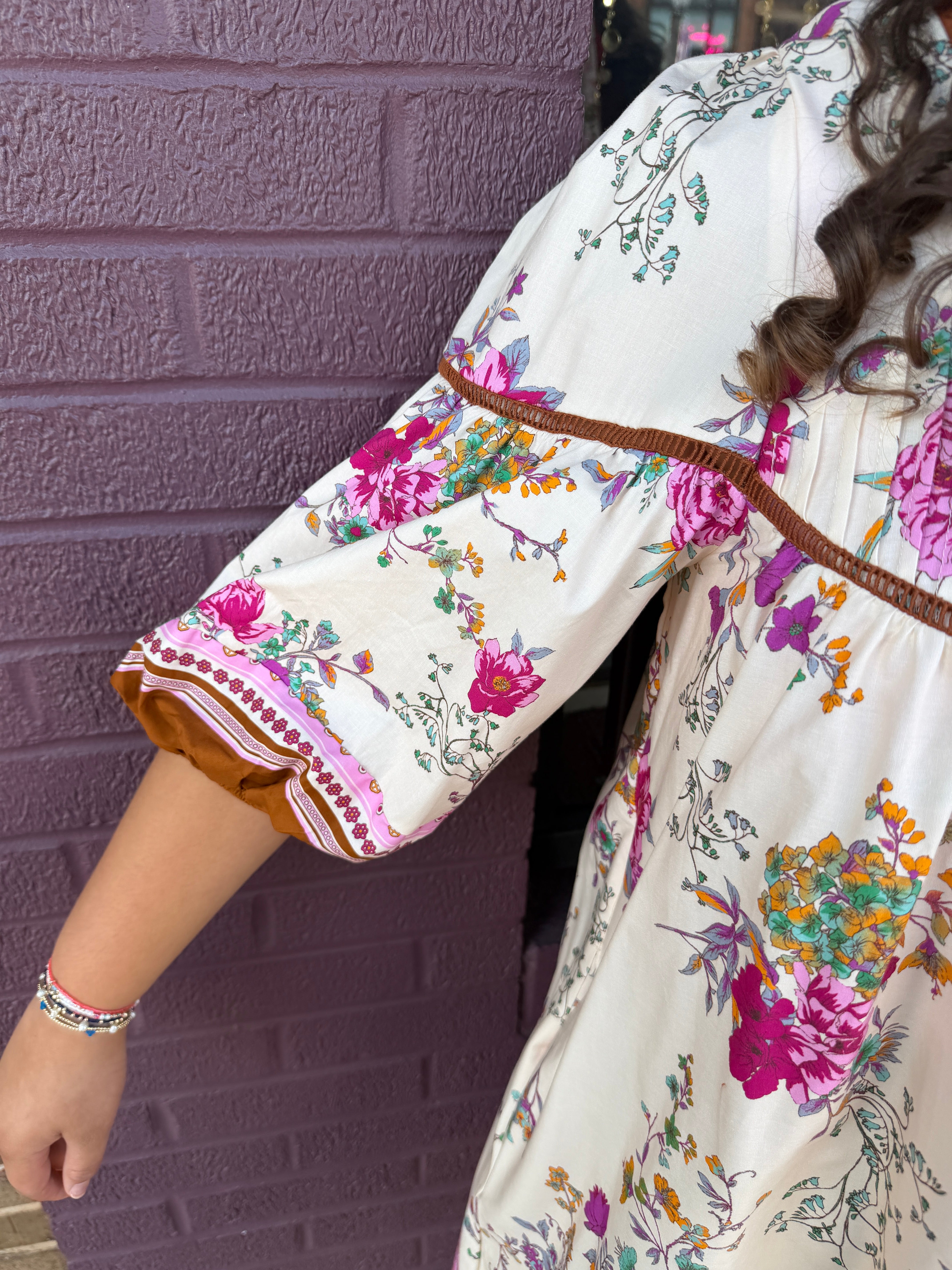 Multi Print Floral Dress