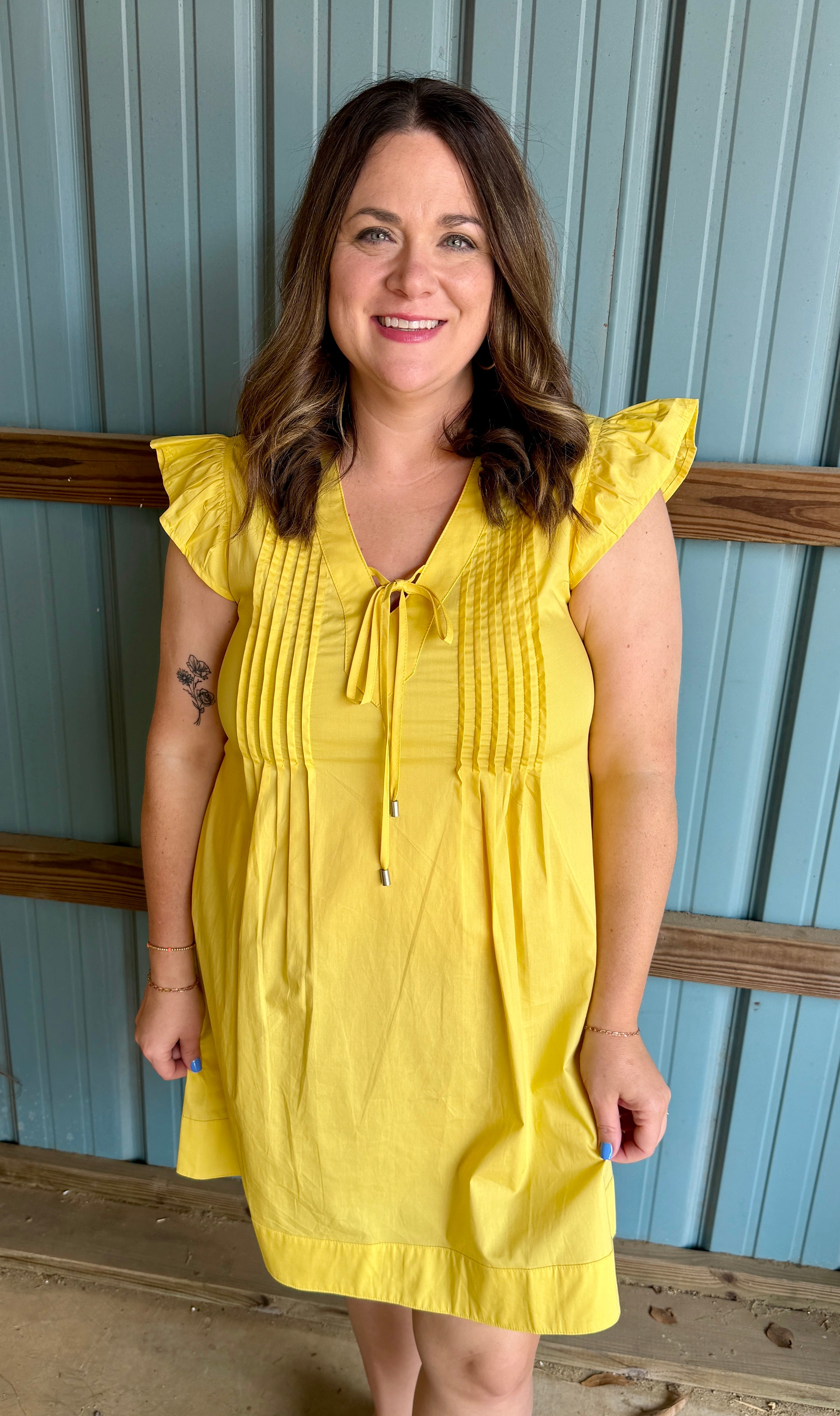Solid Shift Dress