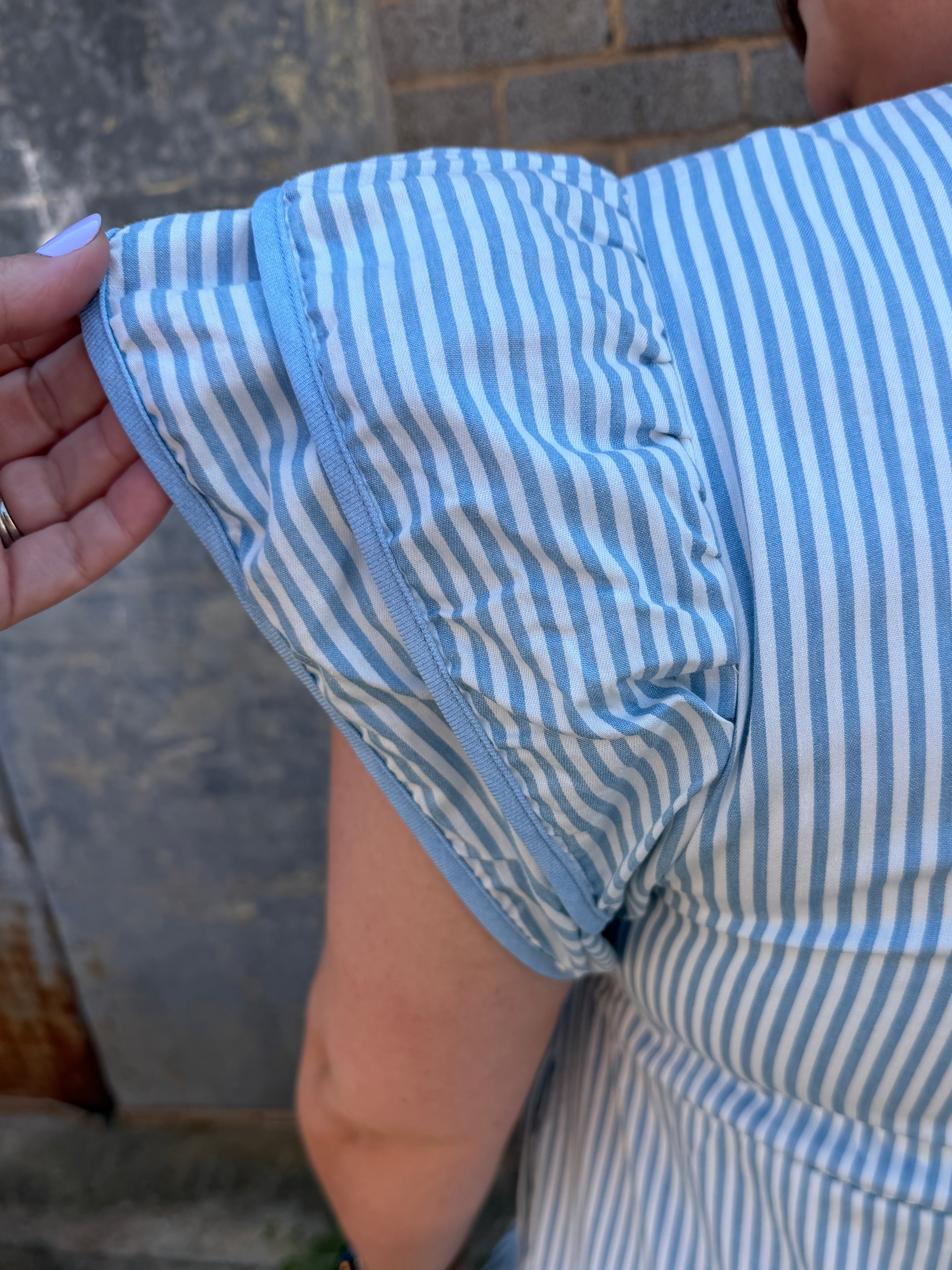 Striped Tiered Midi Dress