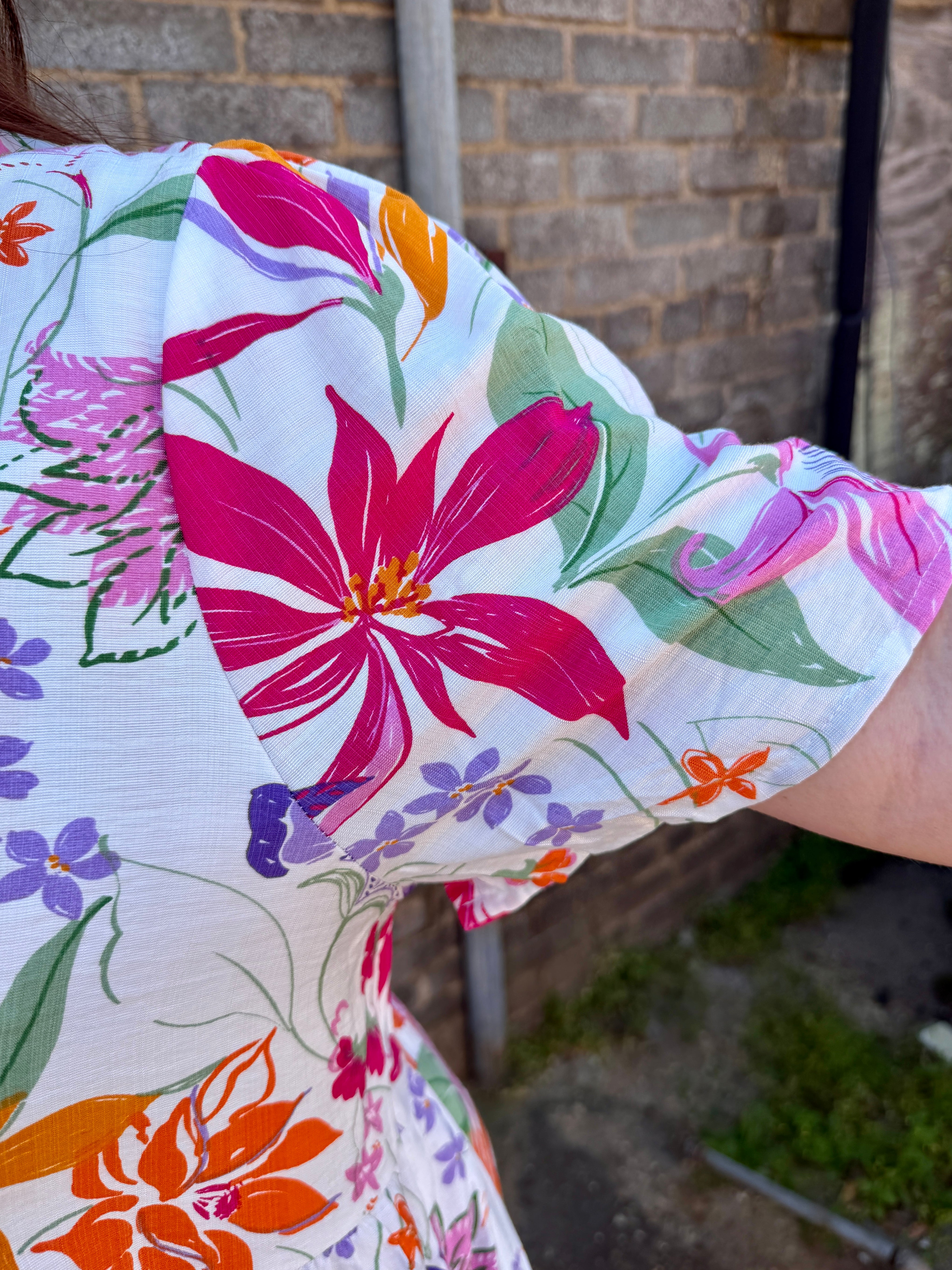 Floral Peplum Blouse