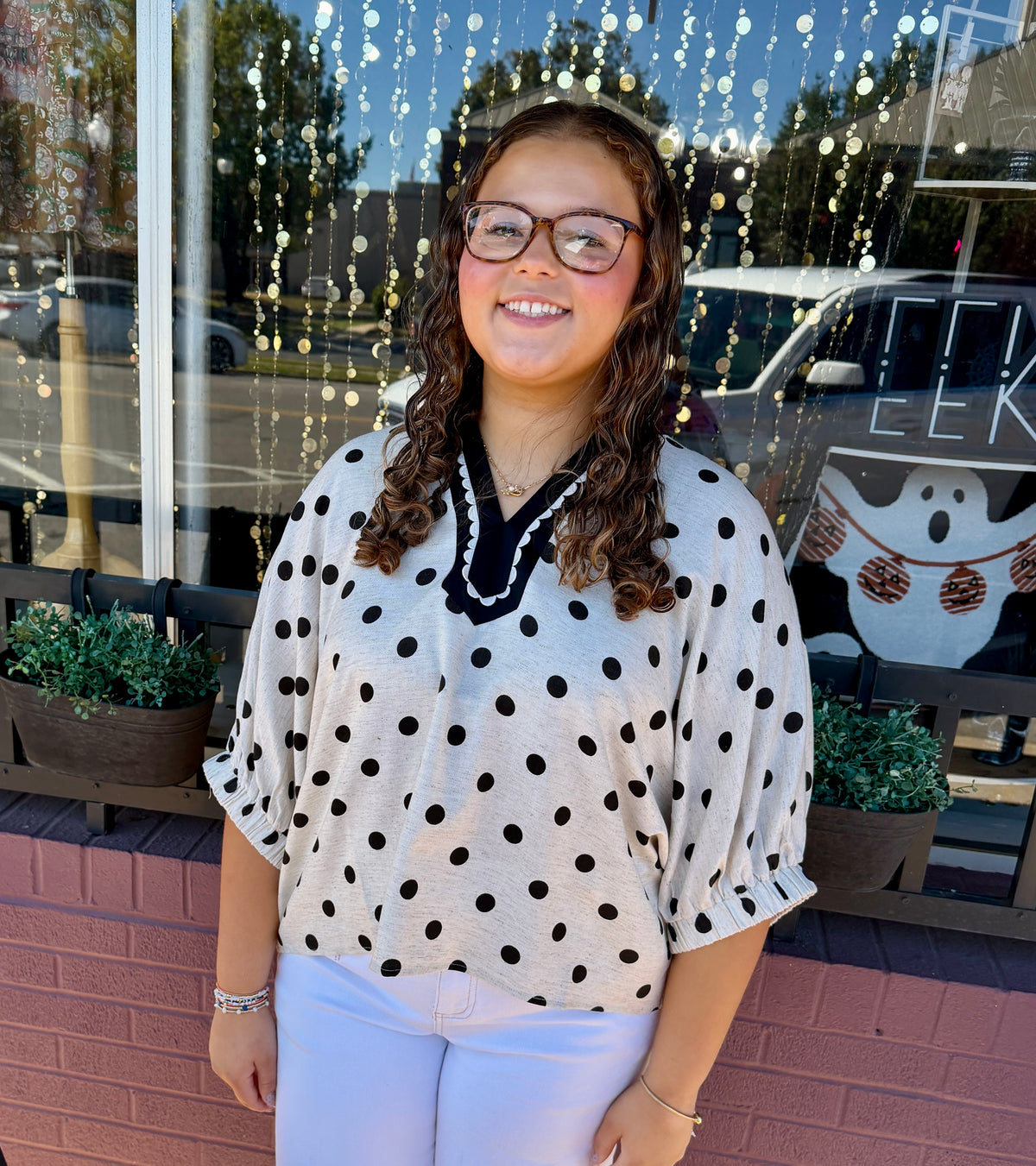 Polka Dot Blouse