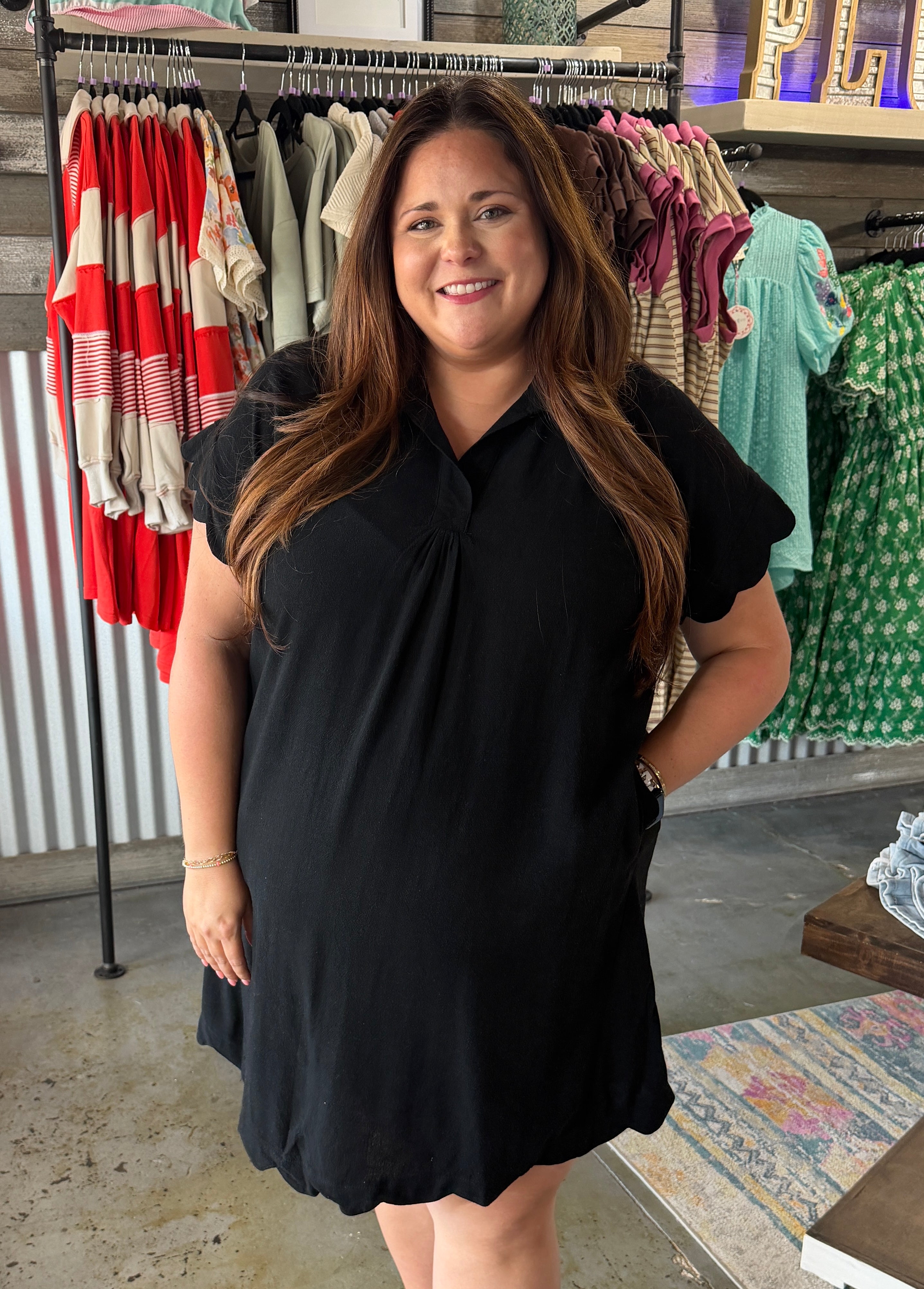 Black Linen Dress