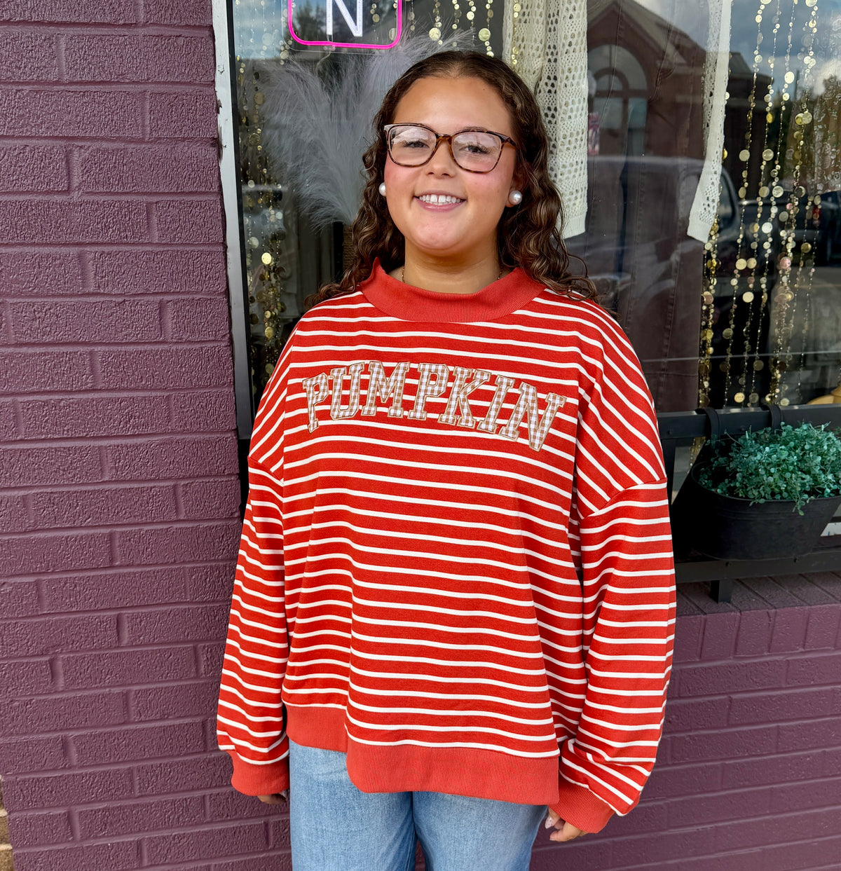 Pumpkin Mockneck Sweater
