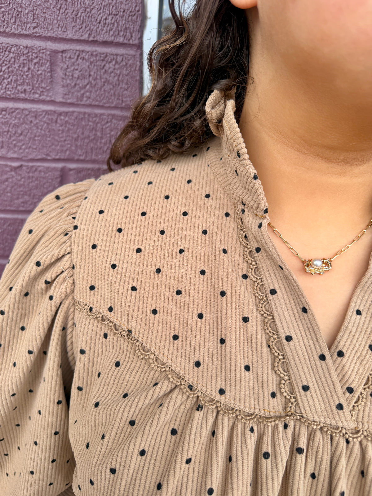 Polka Dot Babydoll Dress