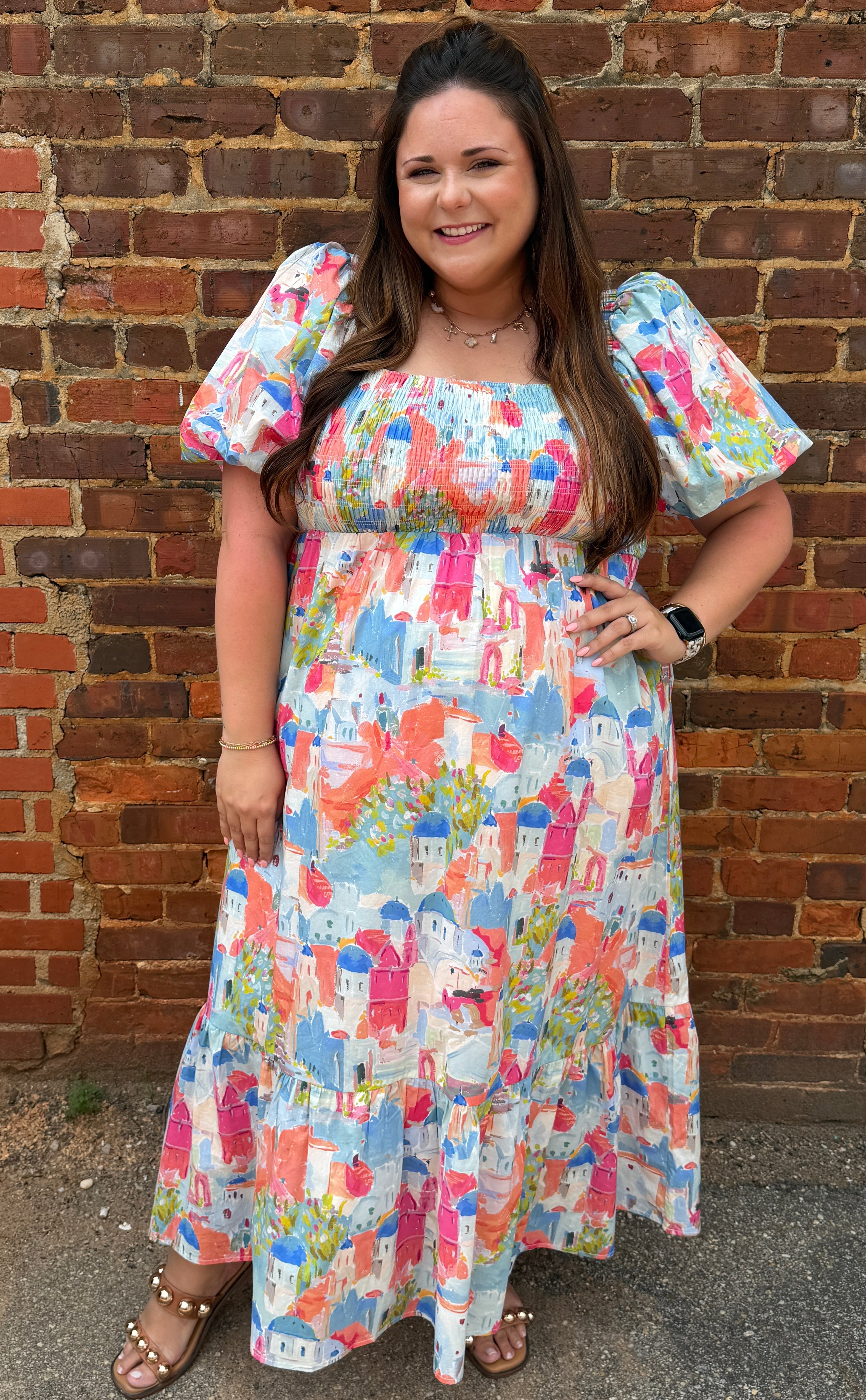 Cityscape Midi Dress