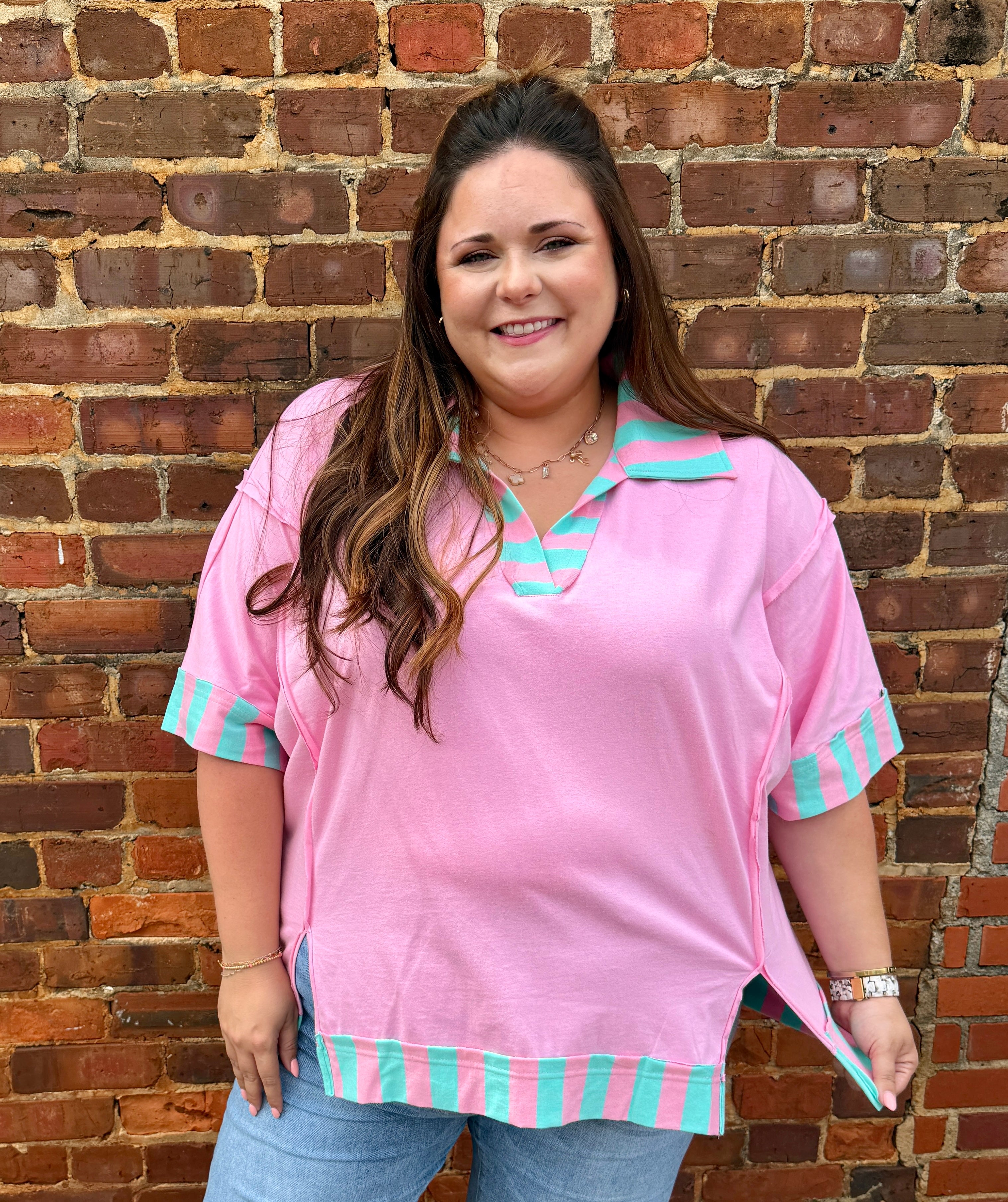 Colorblock Striped Top