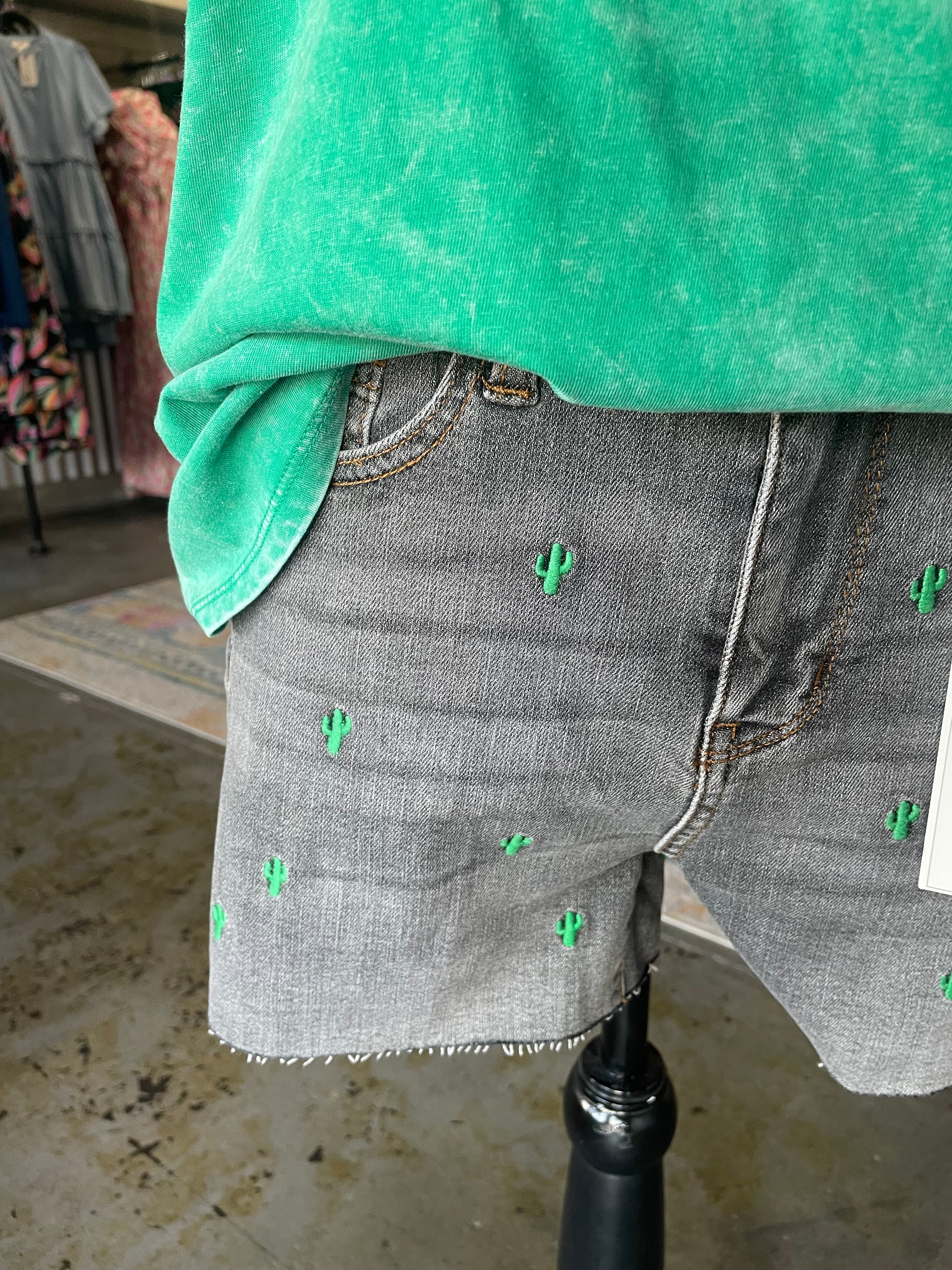 Judy Blue Cactus Shorts