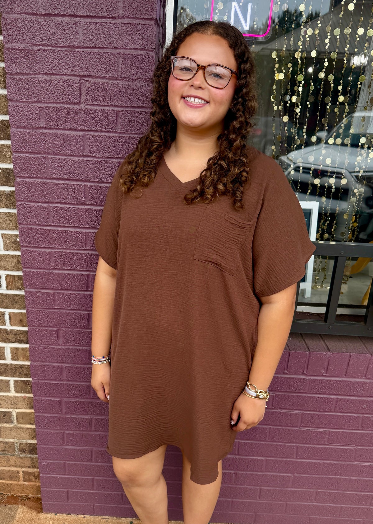 Airflow V-neck Dress