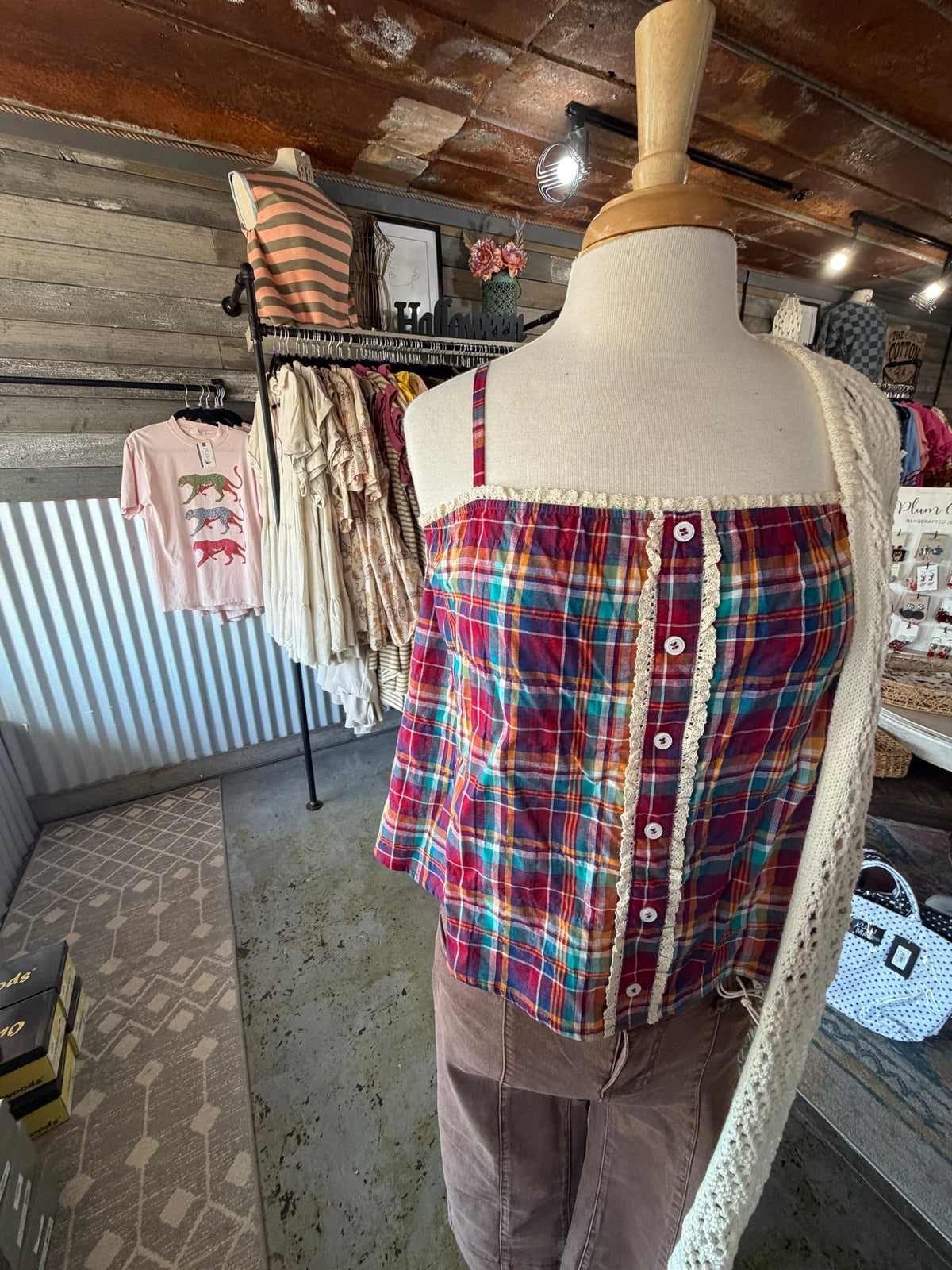 Plaid Blouse
