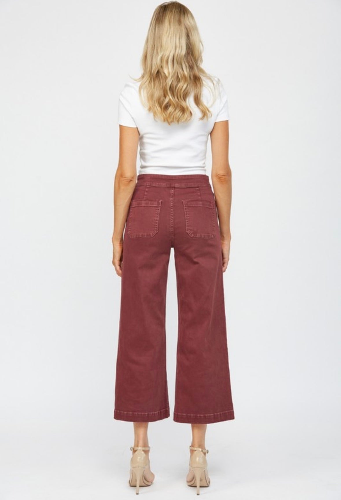 Burgundy Mica Jeans