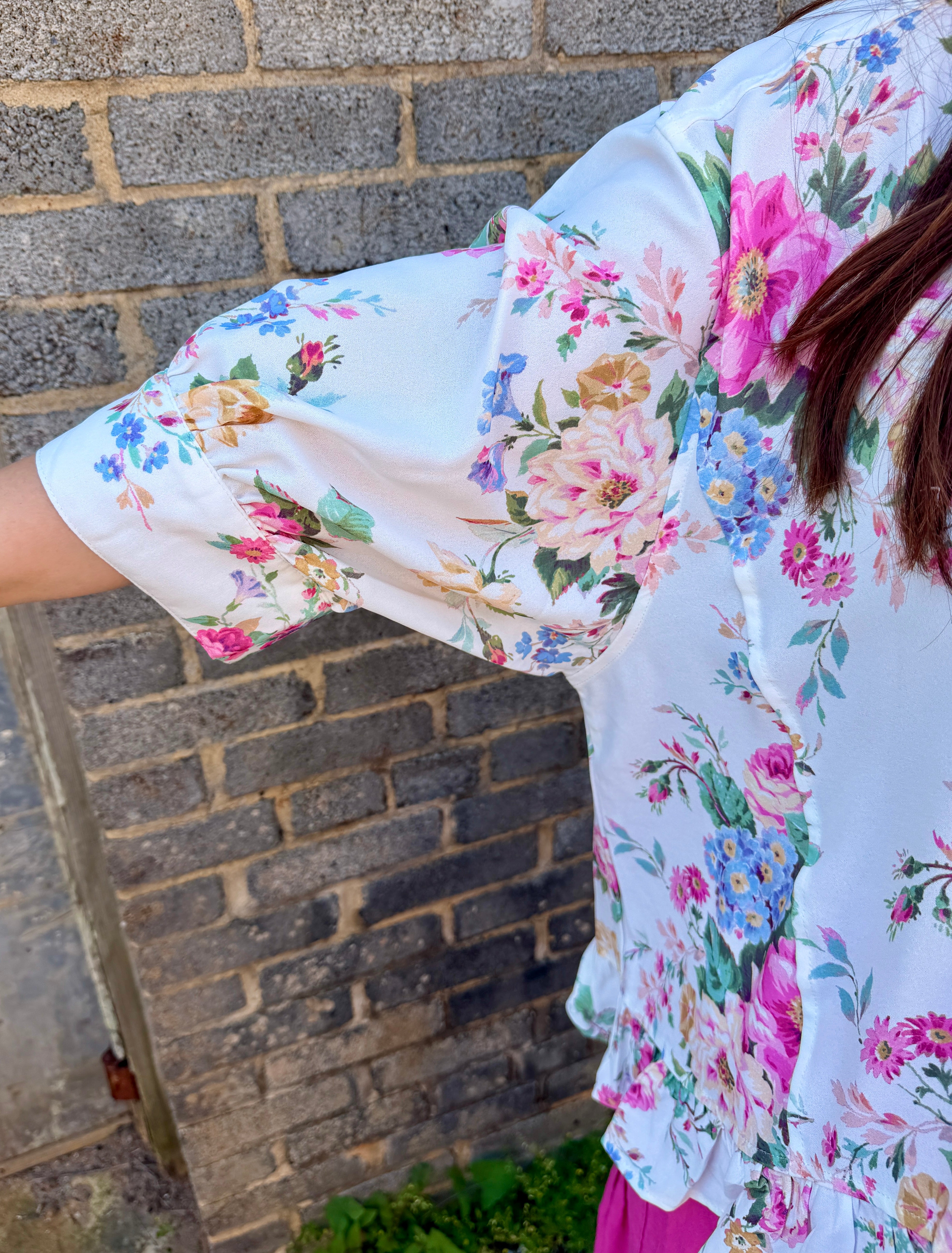 Floral Peplum Blouse