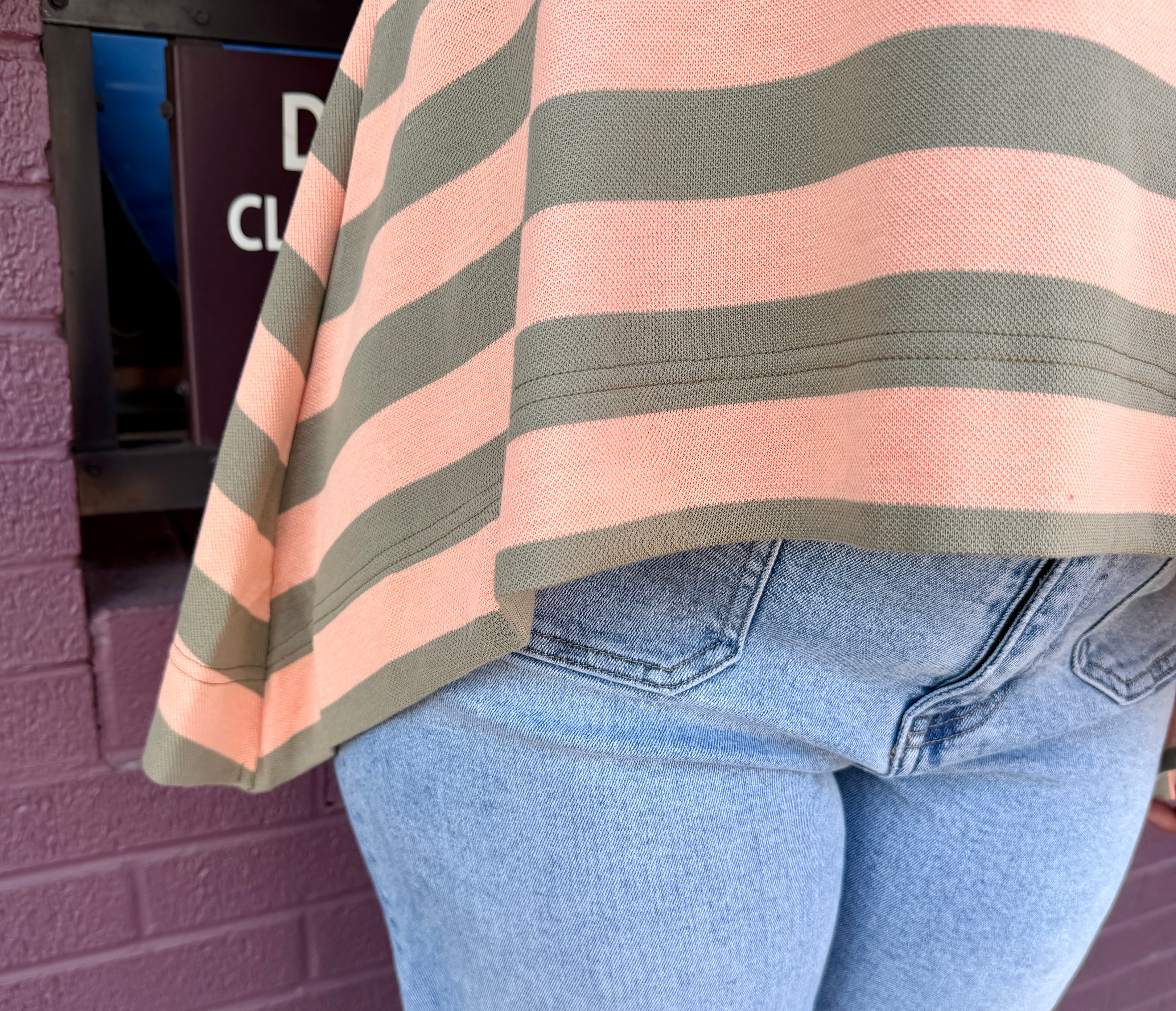 Sleeveless Striped Blouse