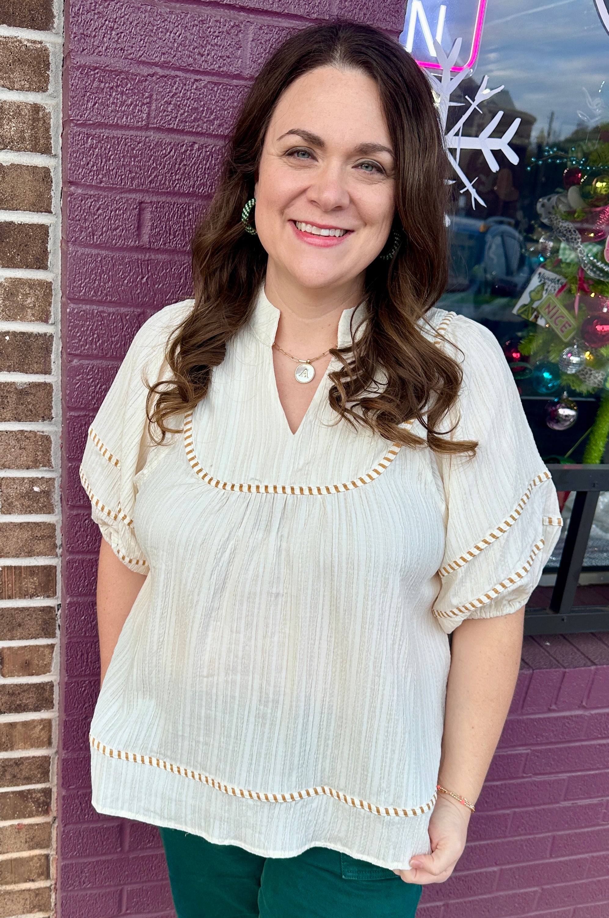 Textured Solid Blouse