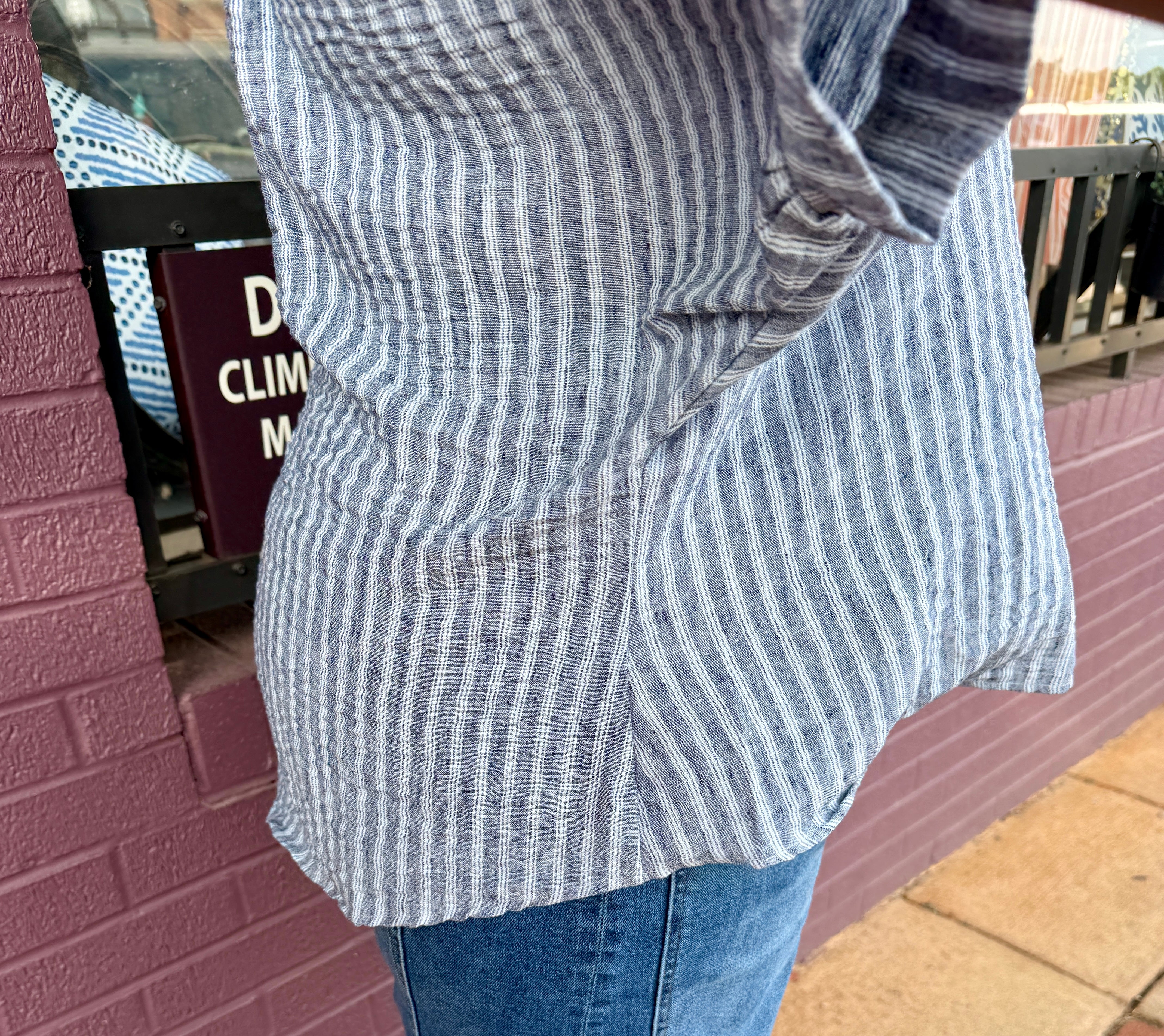 Striped Oversized Blouse