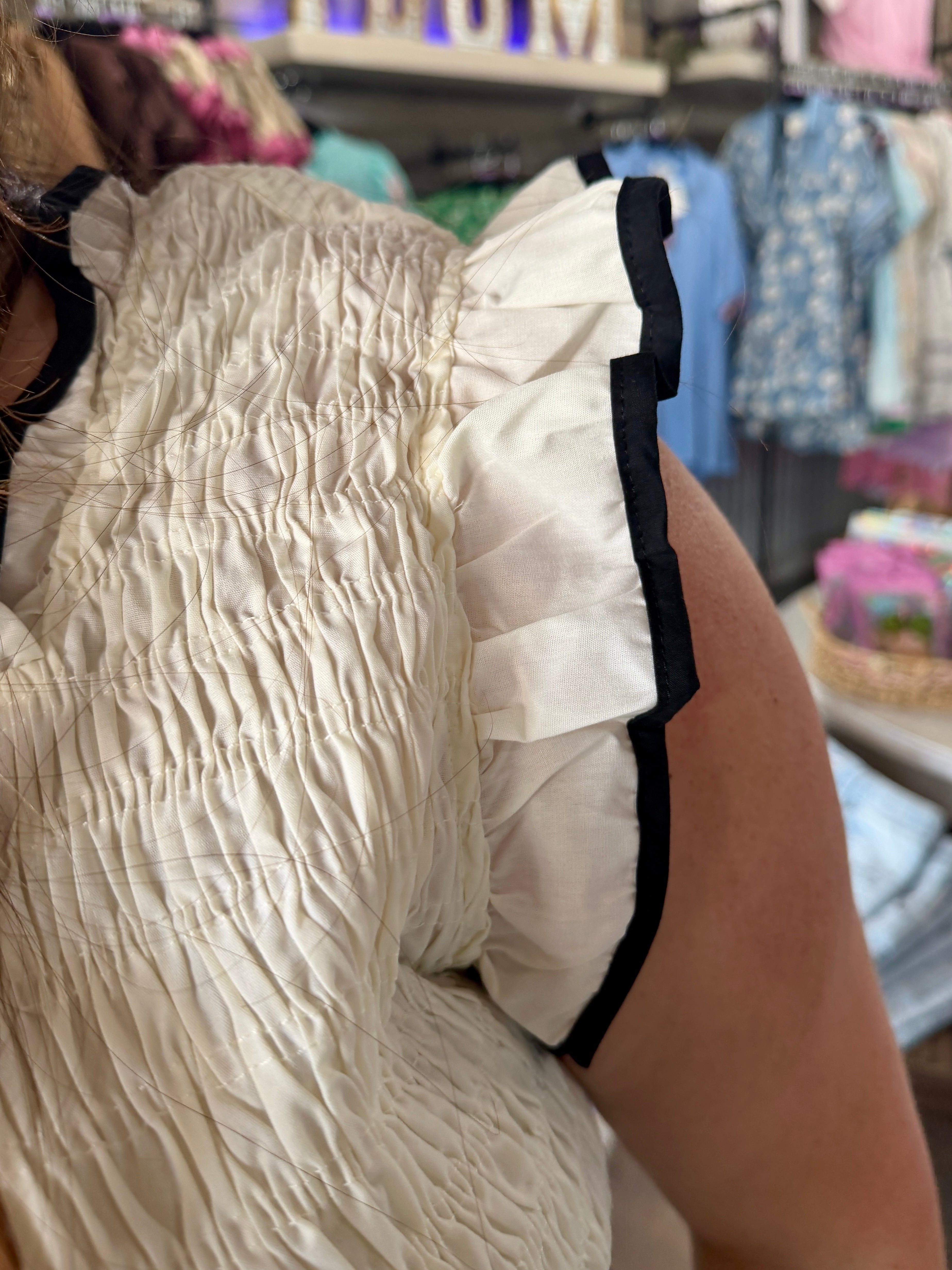 Smocked Midi Dress