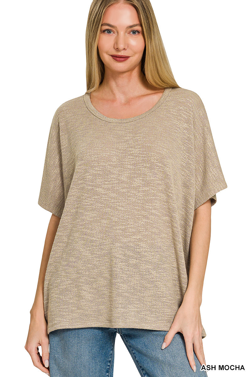 Oversized Knit Blouse