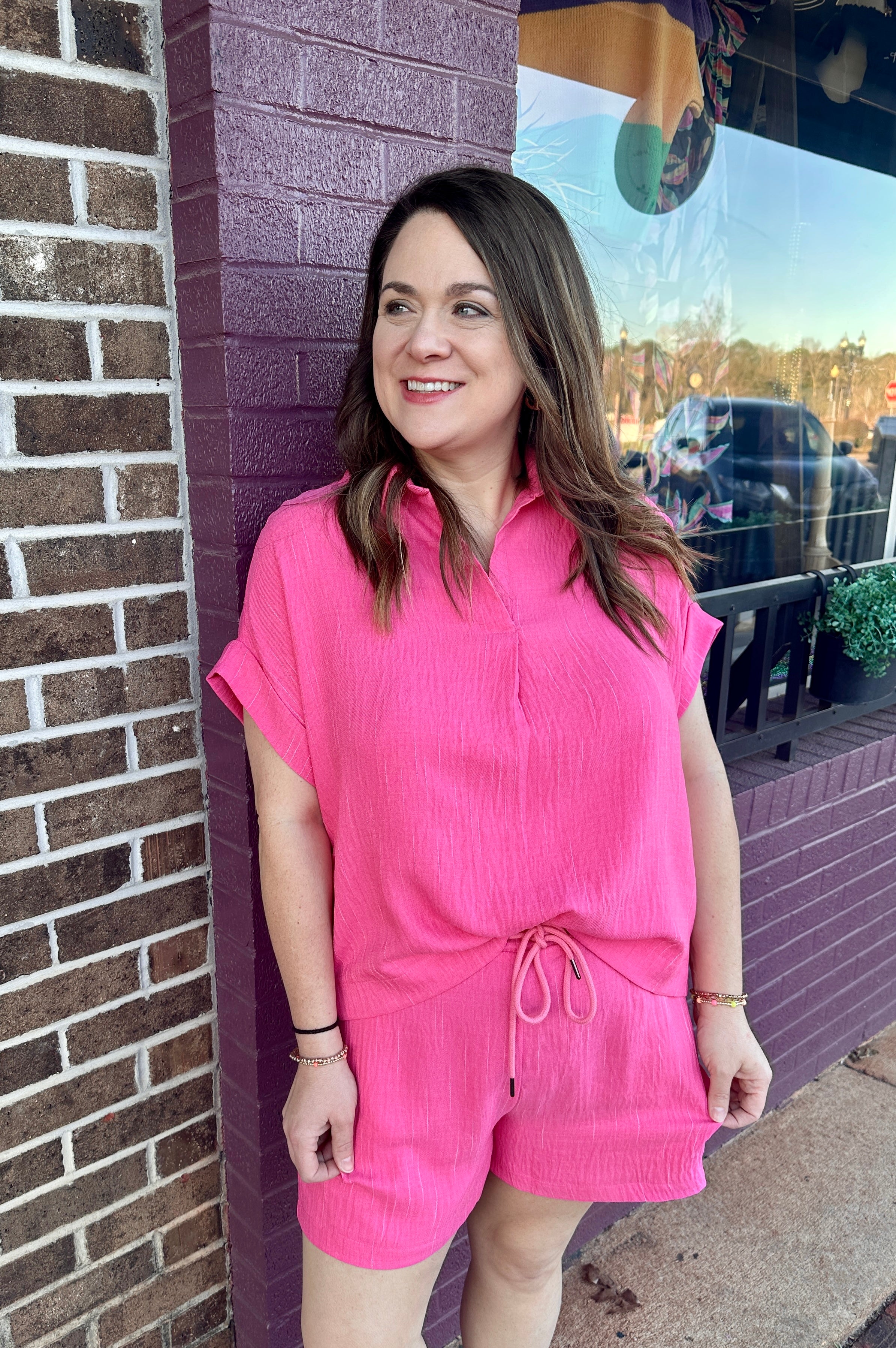 Pink Short Set