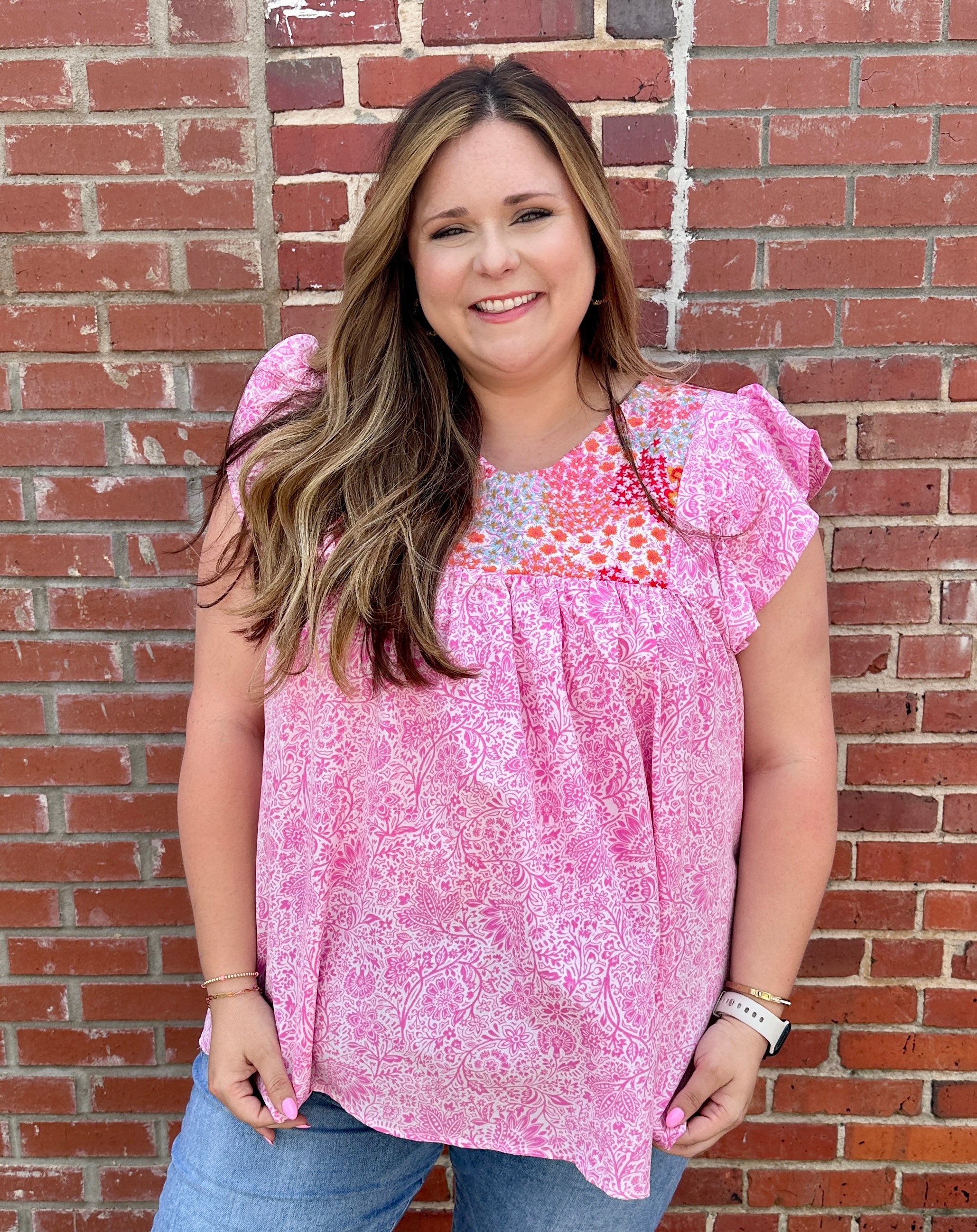 Floral Babydoll Blouse