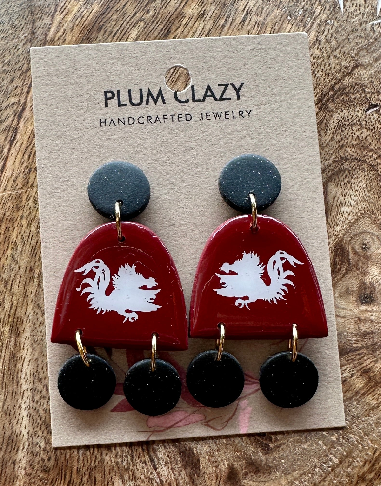 Gamecock with dangles