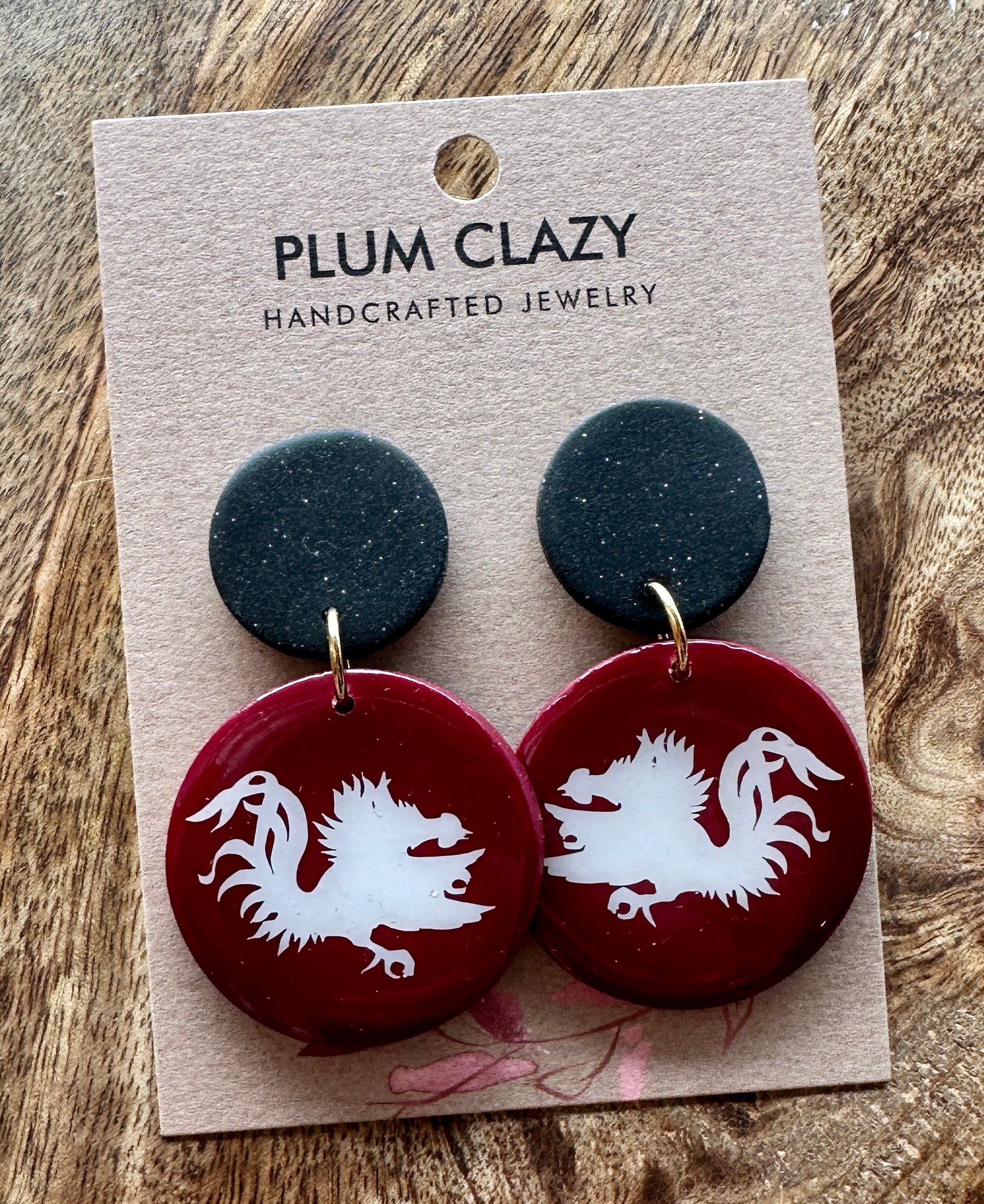 Gamecock Circle Dangle