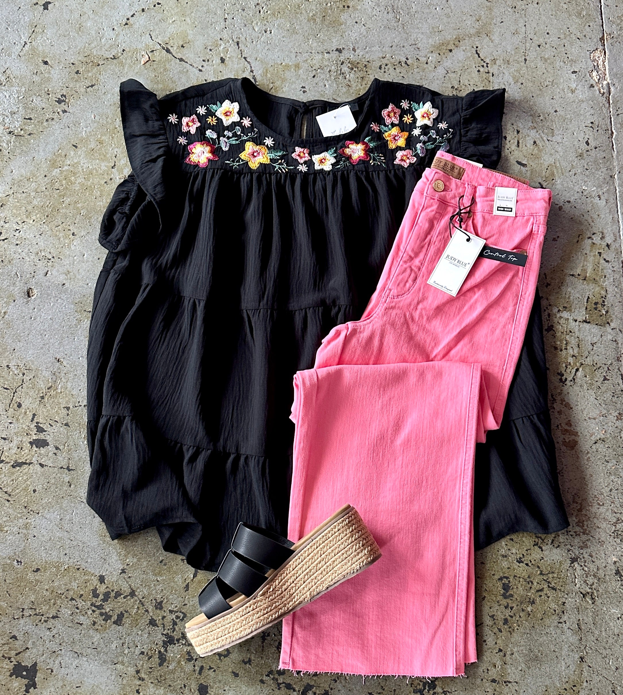 Pink Cropped Judy Blue