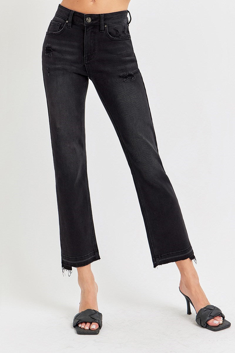 Black Mid-Rise Jeans