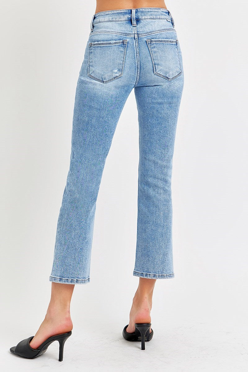 Risen Straight Jeans