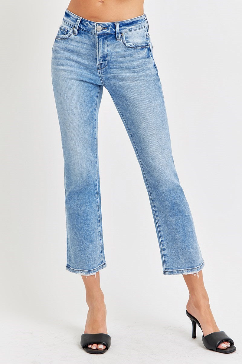 Risen Straight Jeans