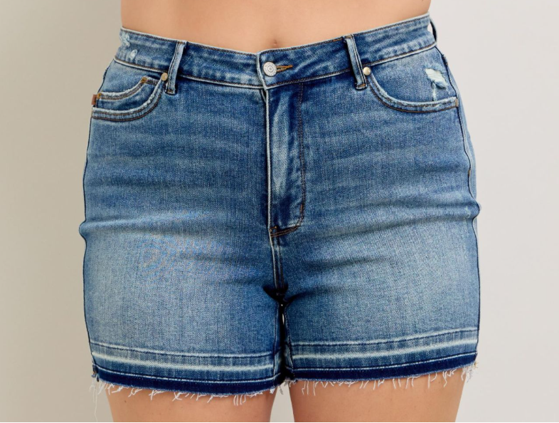 Judy Blue Raw Hem Shorts