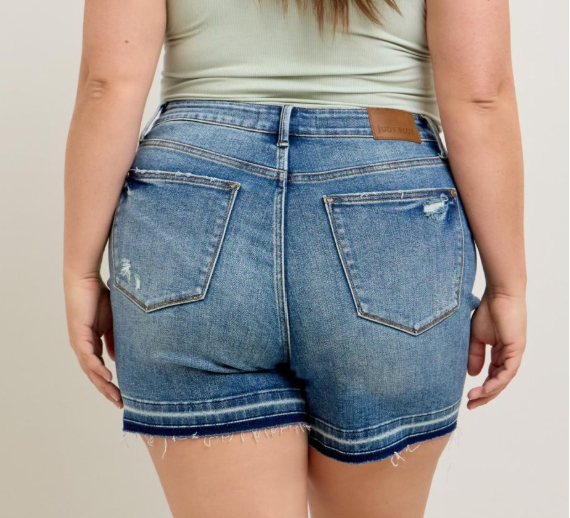 Judy Blue Raw Hem Shorts