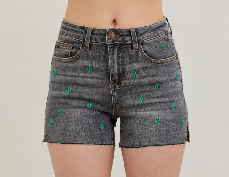 Judy Blue Cactus Shorts