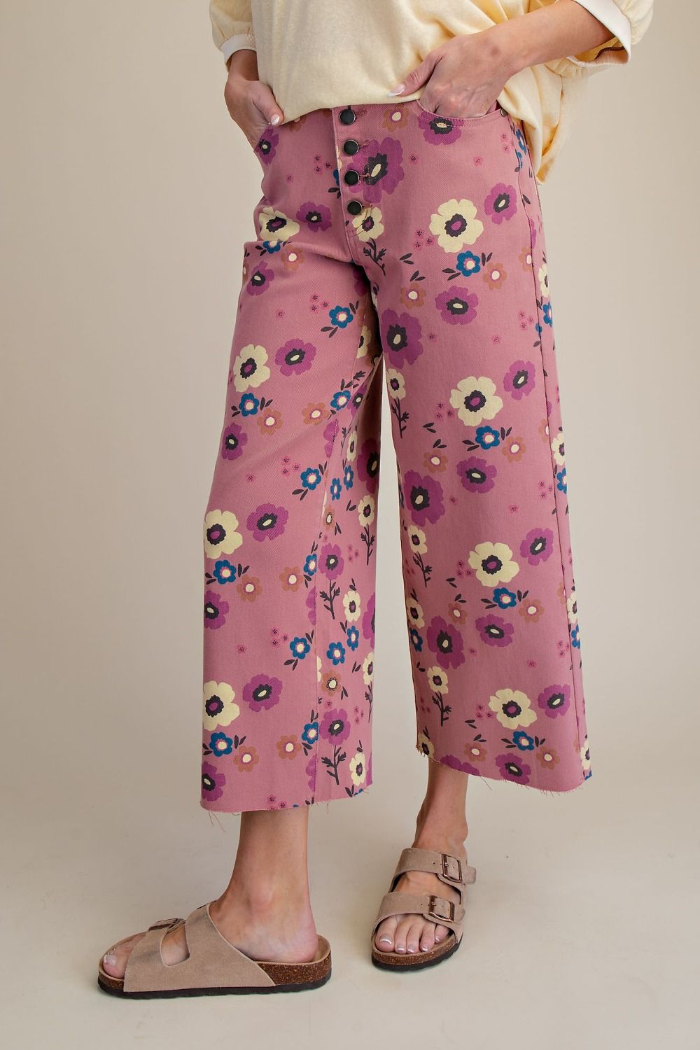 Floral Print Pants