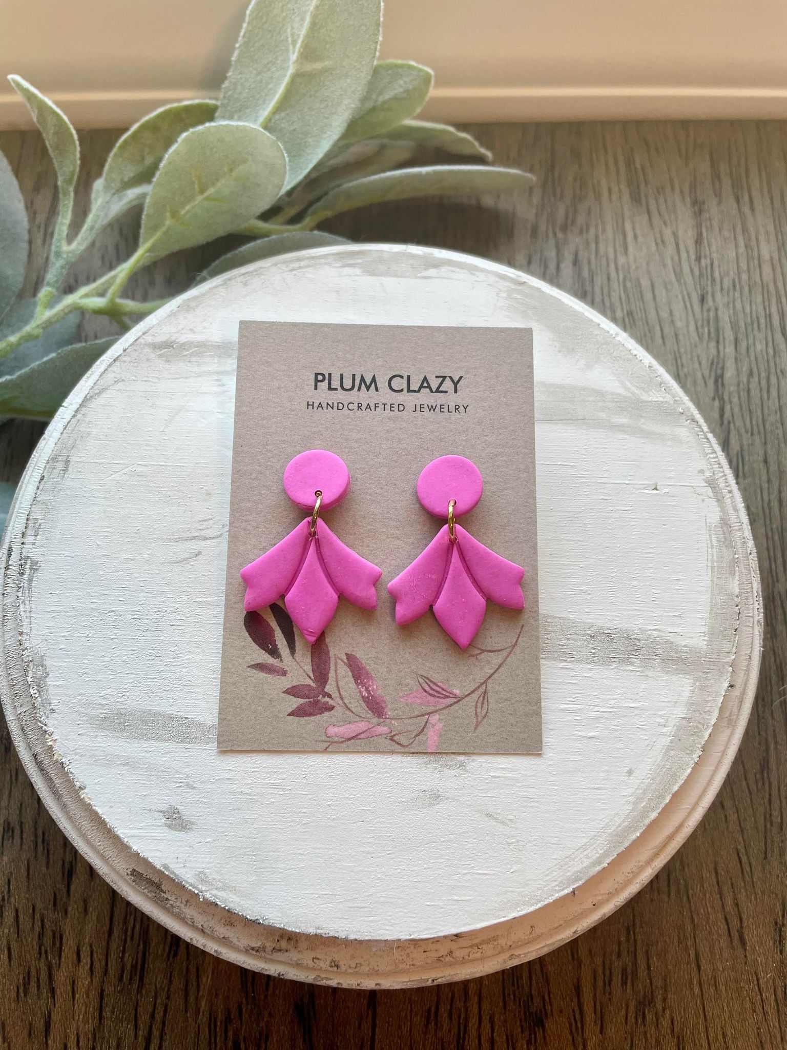 Simple Pink Floral Dangle