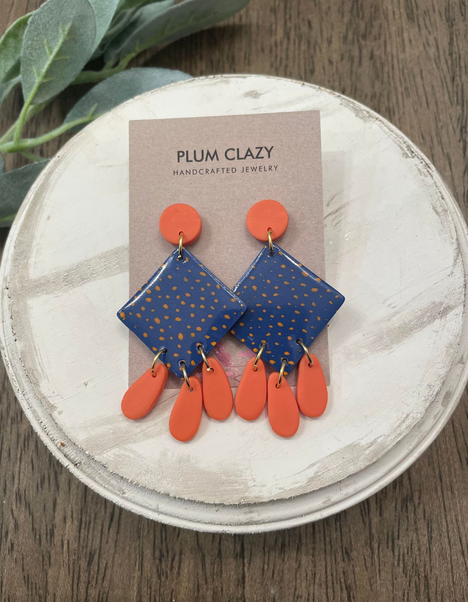 Orange and Blue Dangle