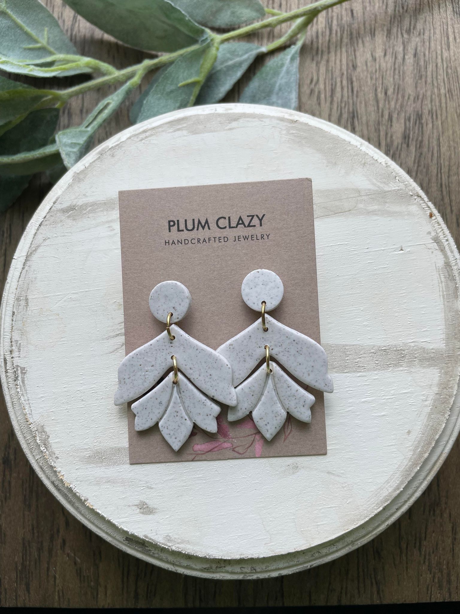 White Speckled Dangle